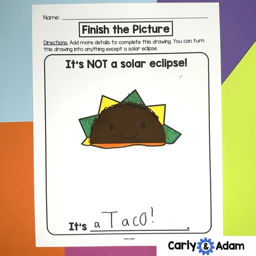 No Prep Solar Eclipse Activities for Kids (Creativity Challenges