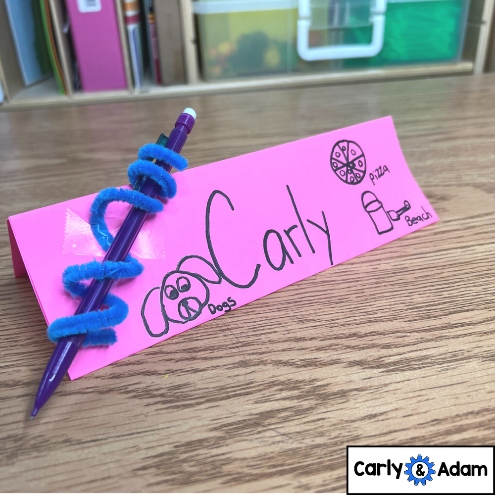 The Best First Day of School STEM Challenge (Name Tag Challenge