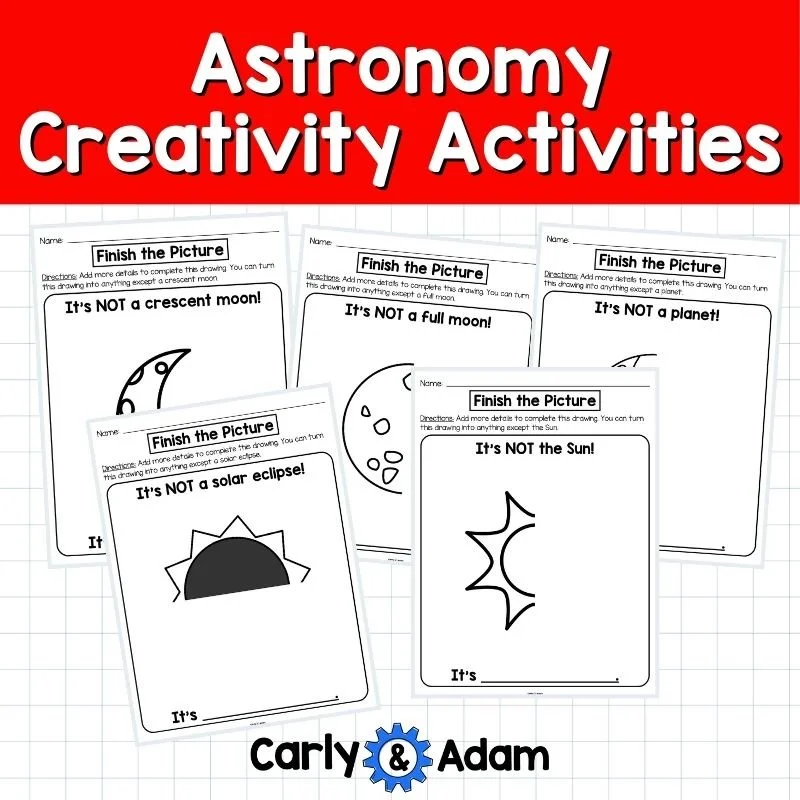 No Prep Solar Eclipse Activities for Kids (Creativity Challenges