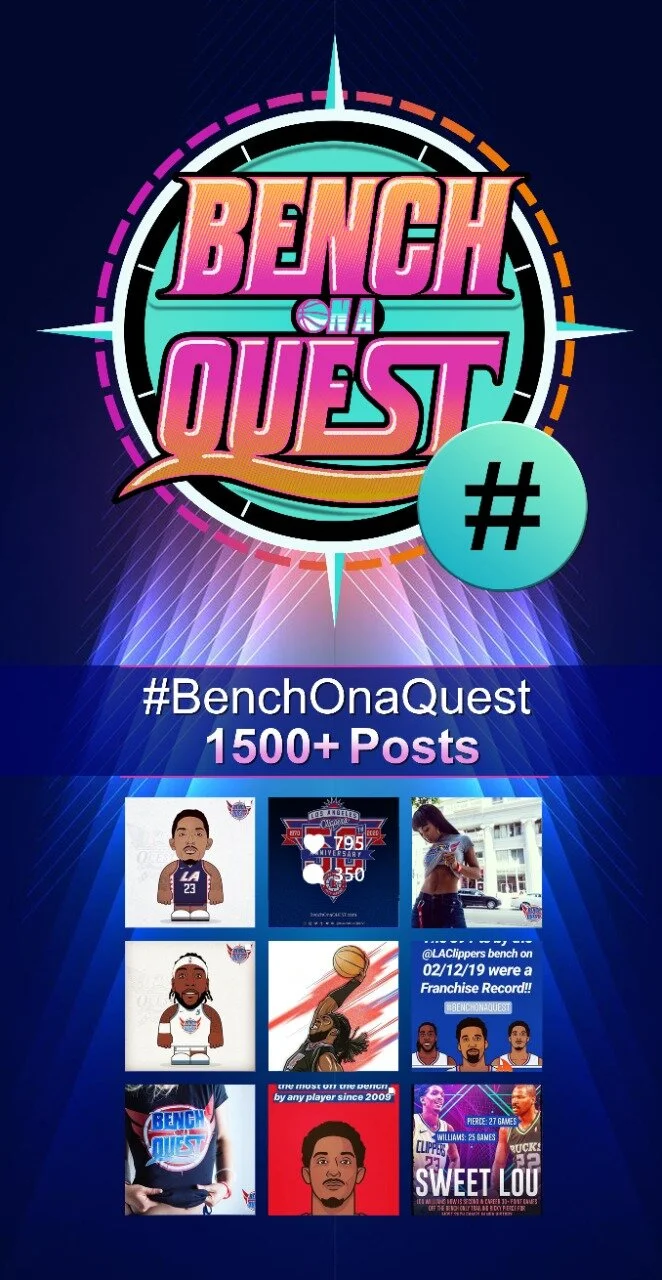 More Than 1,600 Posts w/ hashtag #BenchOnaQUEST