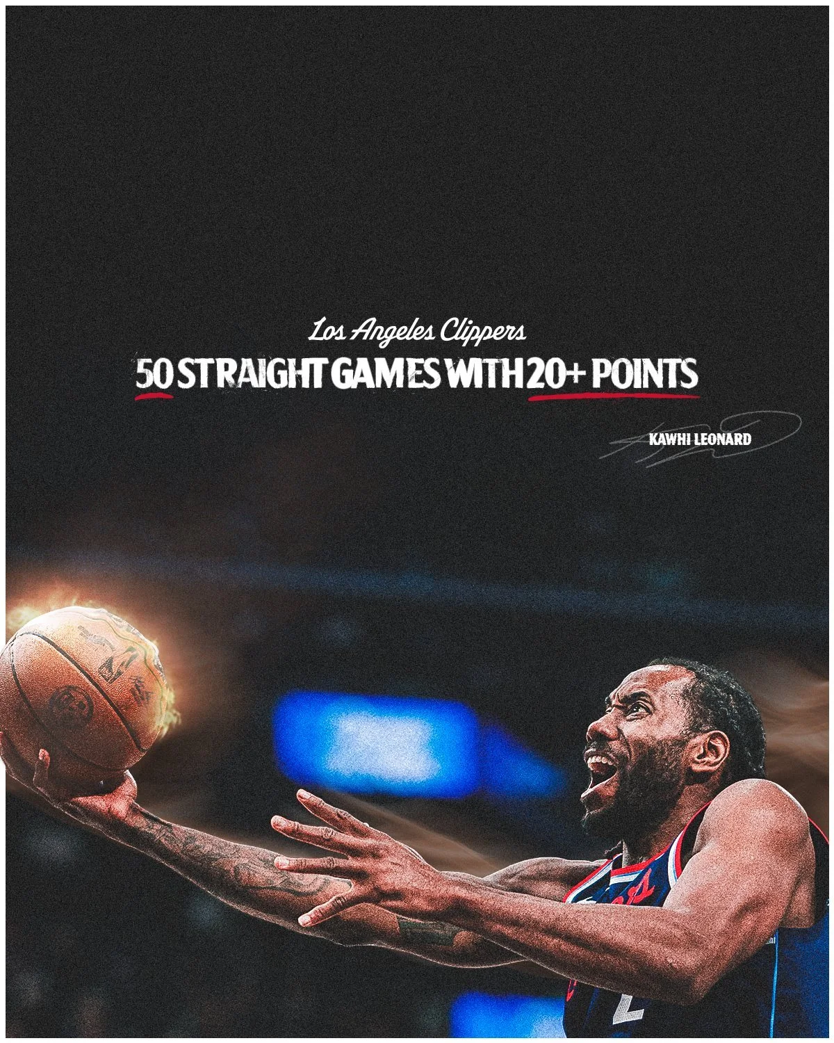 BREAKING: Kawhi Leonard has scored at least 20 Pts in 51 straight games!!