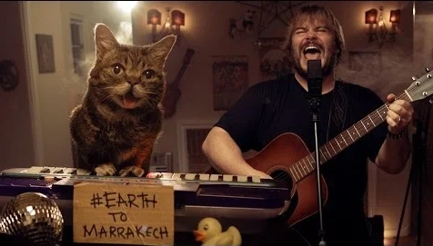 Jack Black and Lil Bub Help Save the World...Again! #EarthToMarrakech