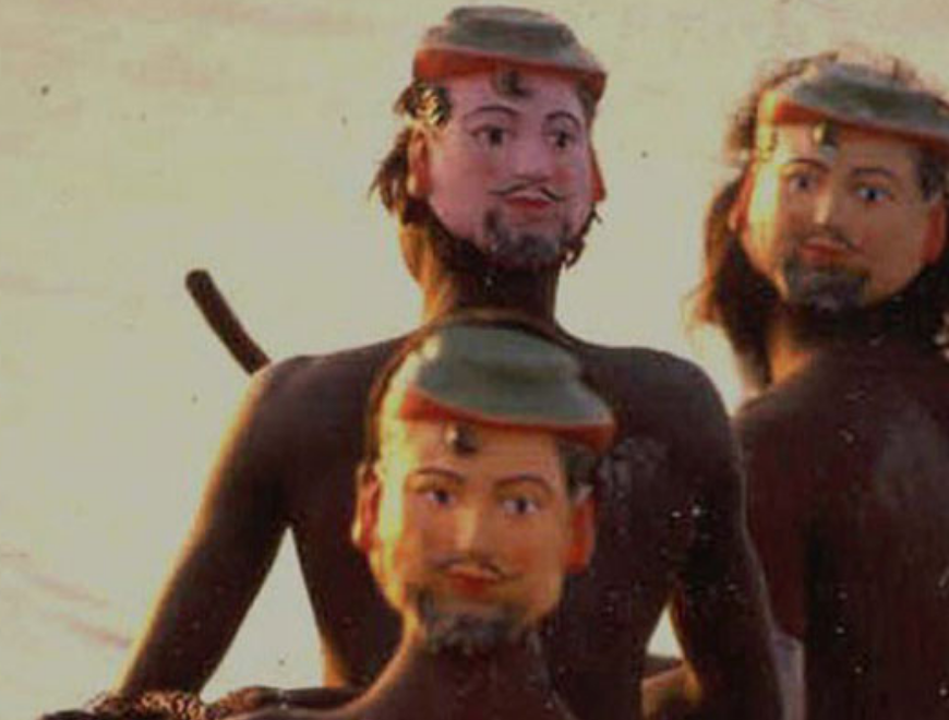 Similar methods have been used by Indians in the jungles with masks on the back of their heads preventing tiger attacks from behind. 