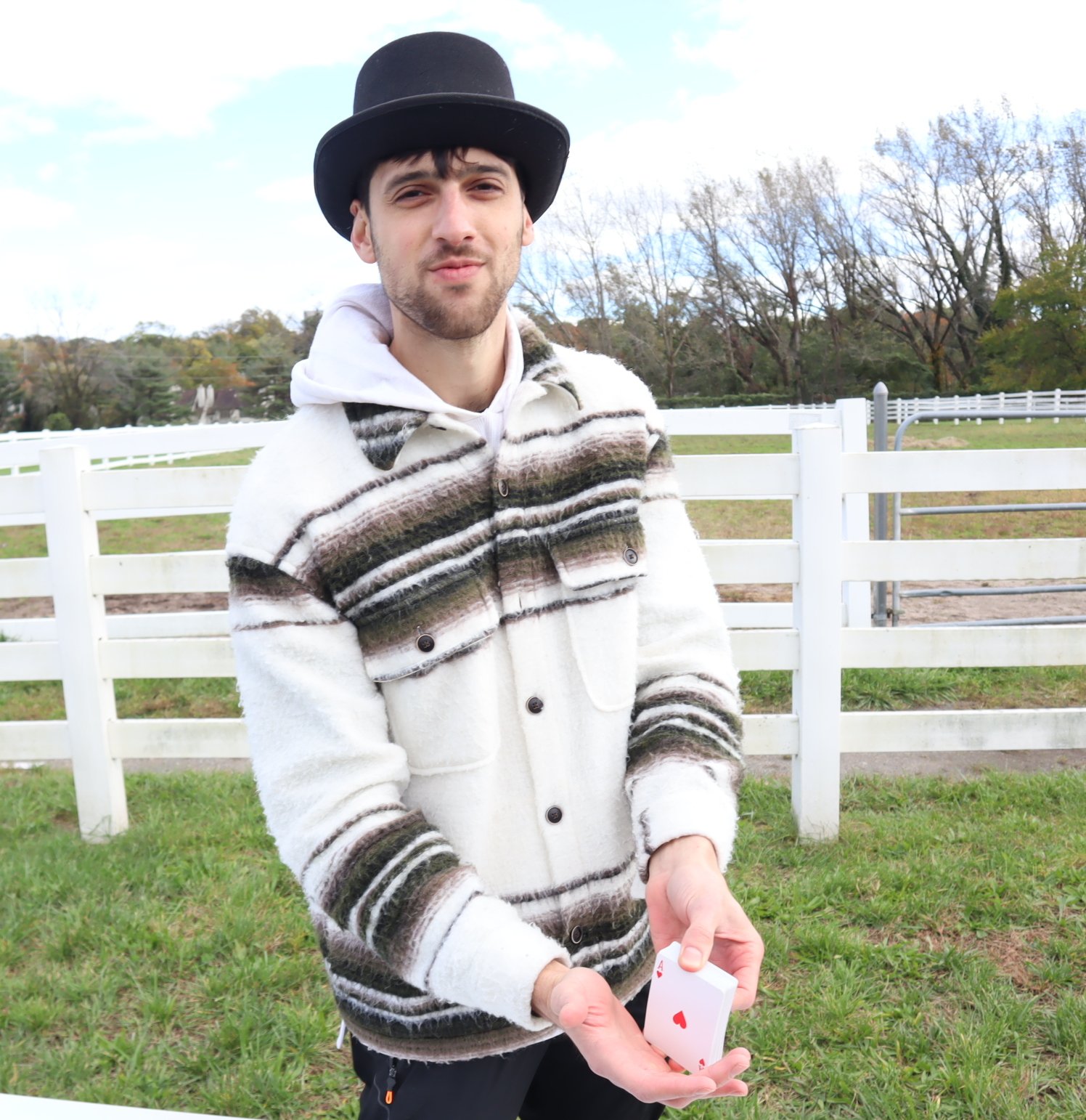 Equine and Chocolate  - Mikey the Magican did card tricks.JPG