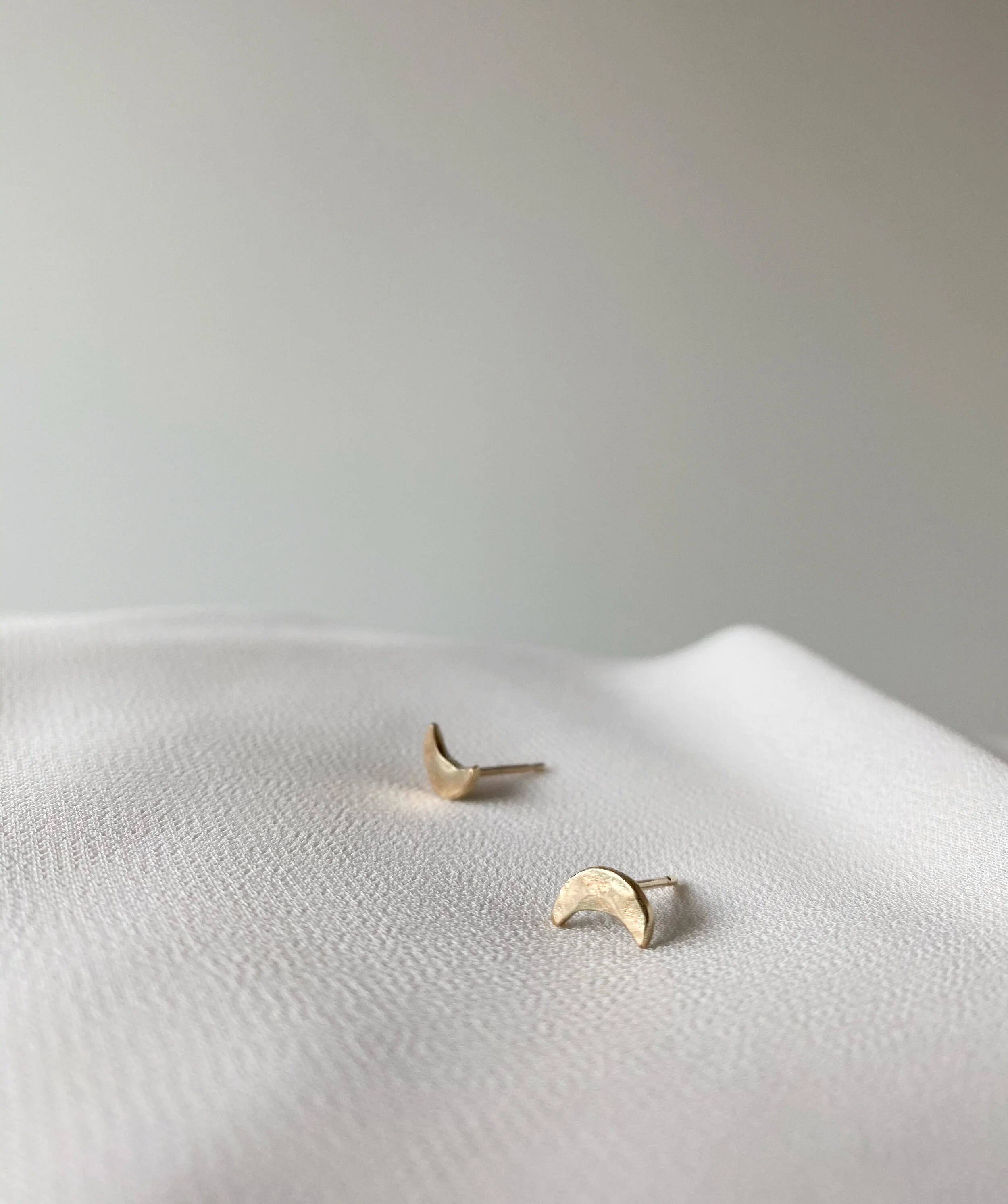 FAWE Crater Earrings in Solid 9 Carat Gold.JPG