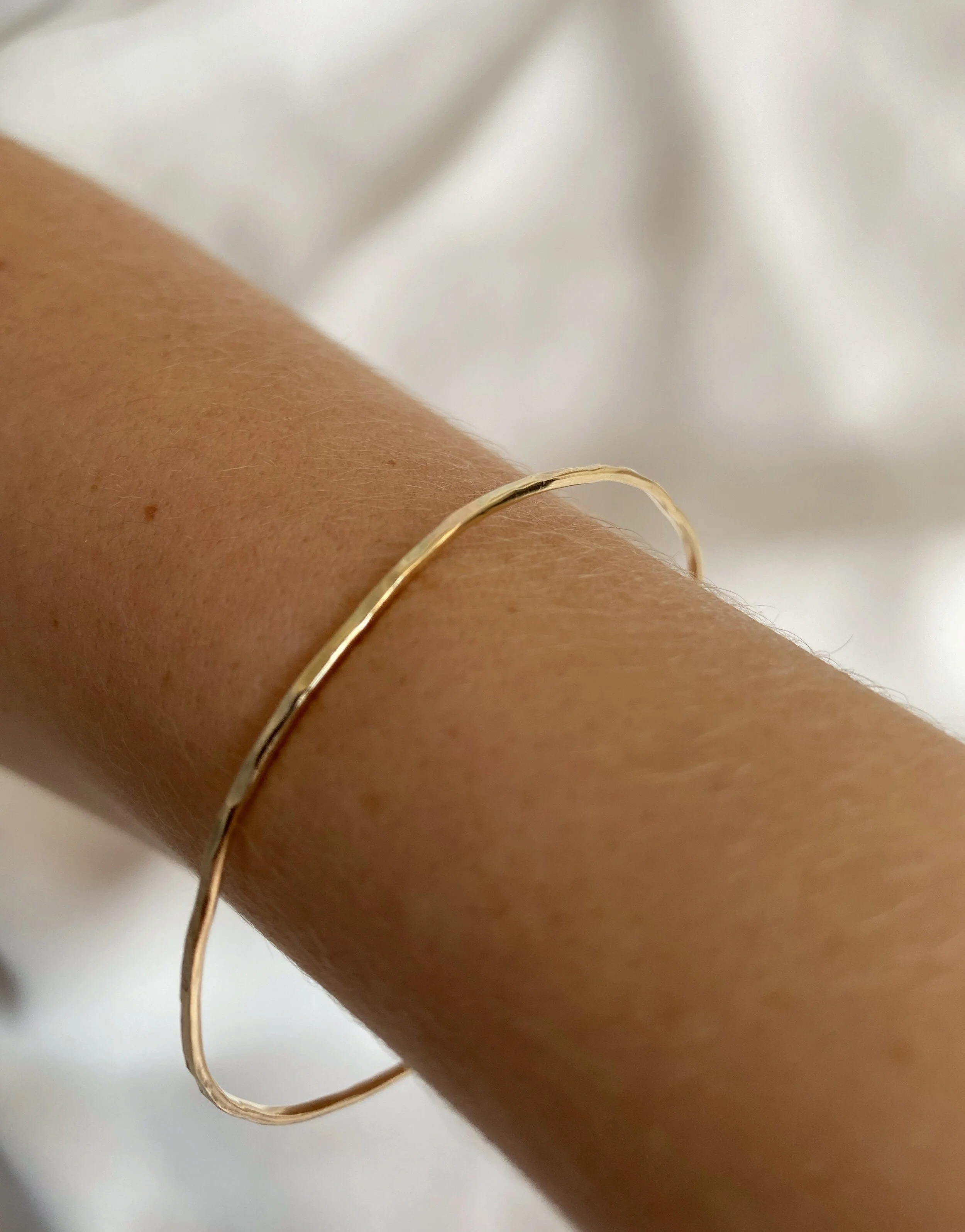 FAWE Solid 9 Carat Gold Bark Bangle.JPG