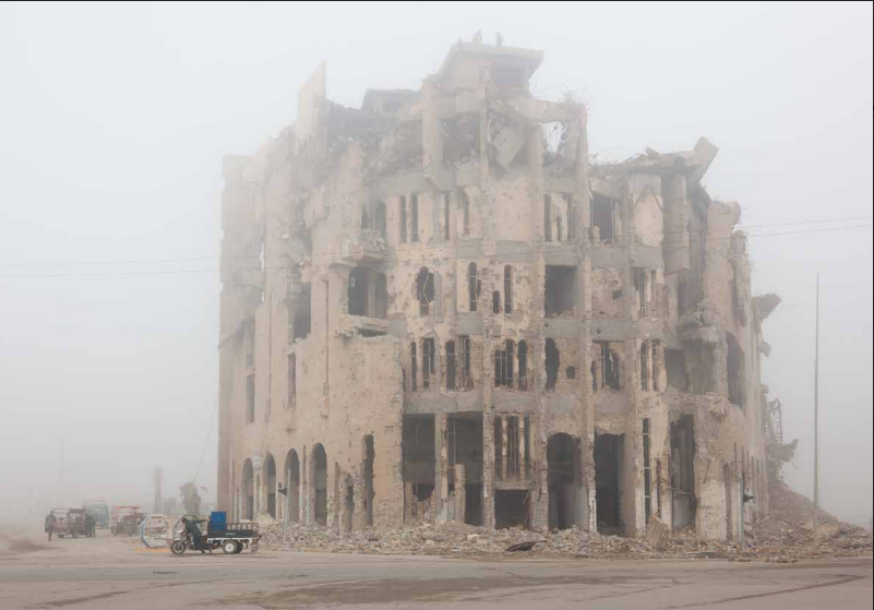  Mosul, NEEEV, 2020  Printed with mineral inks on fine art photo rag paper 310grm  42x60x3 cm 