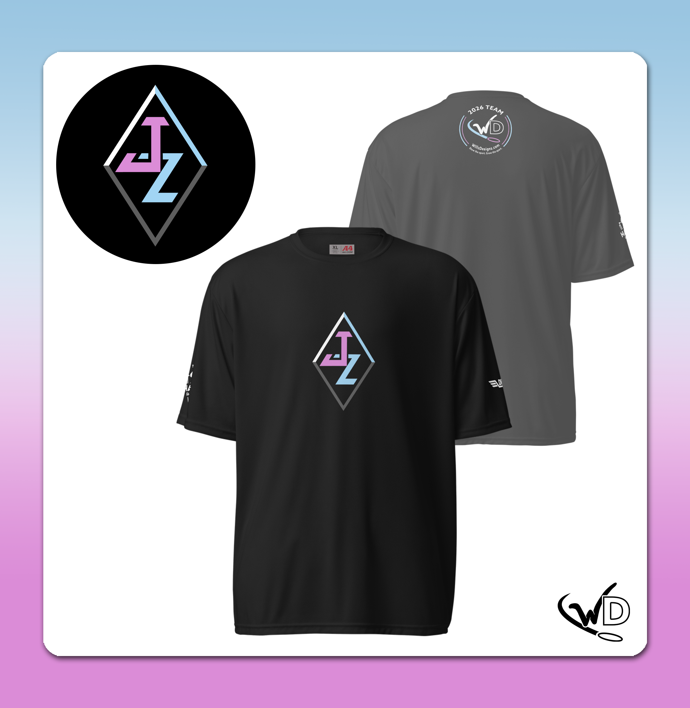 Website Disc Golf Shop Team Shirt_Zupanic Black Performance.png