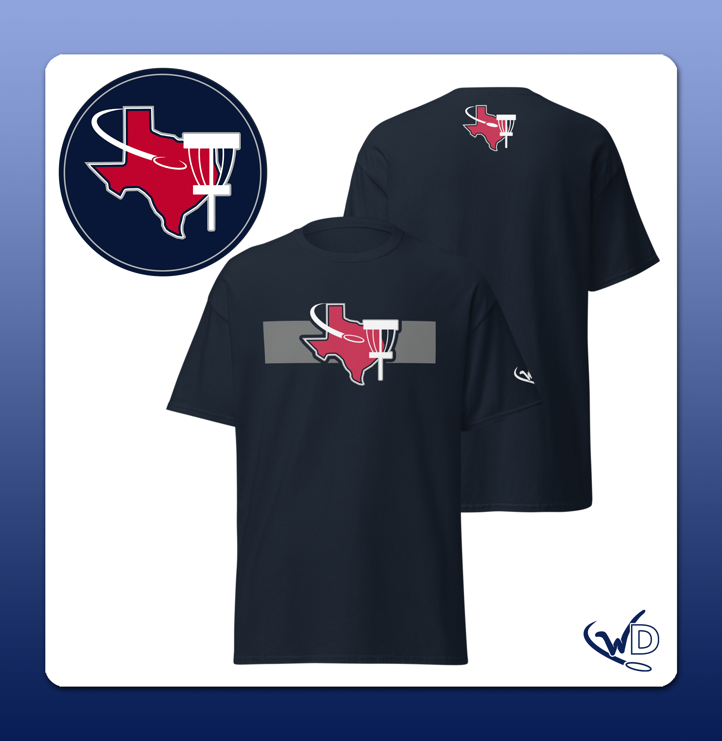 Texas Disc Golf Red Motion - Unisex T-Shirt