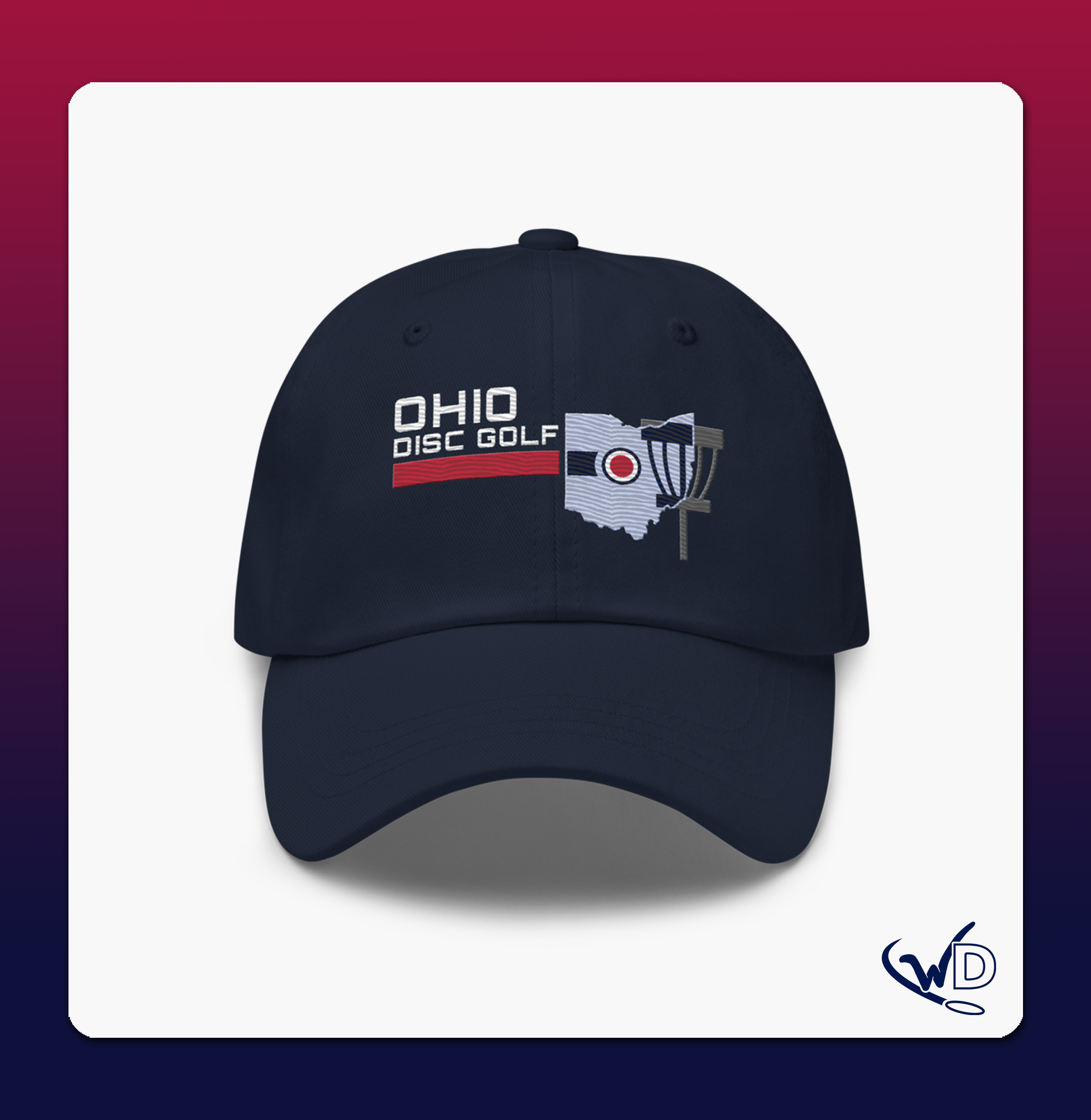 Ohio Disc Golf Line Dark - Embroidered Hat