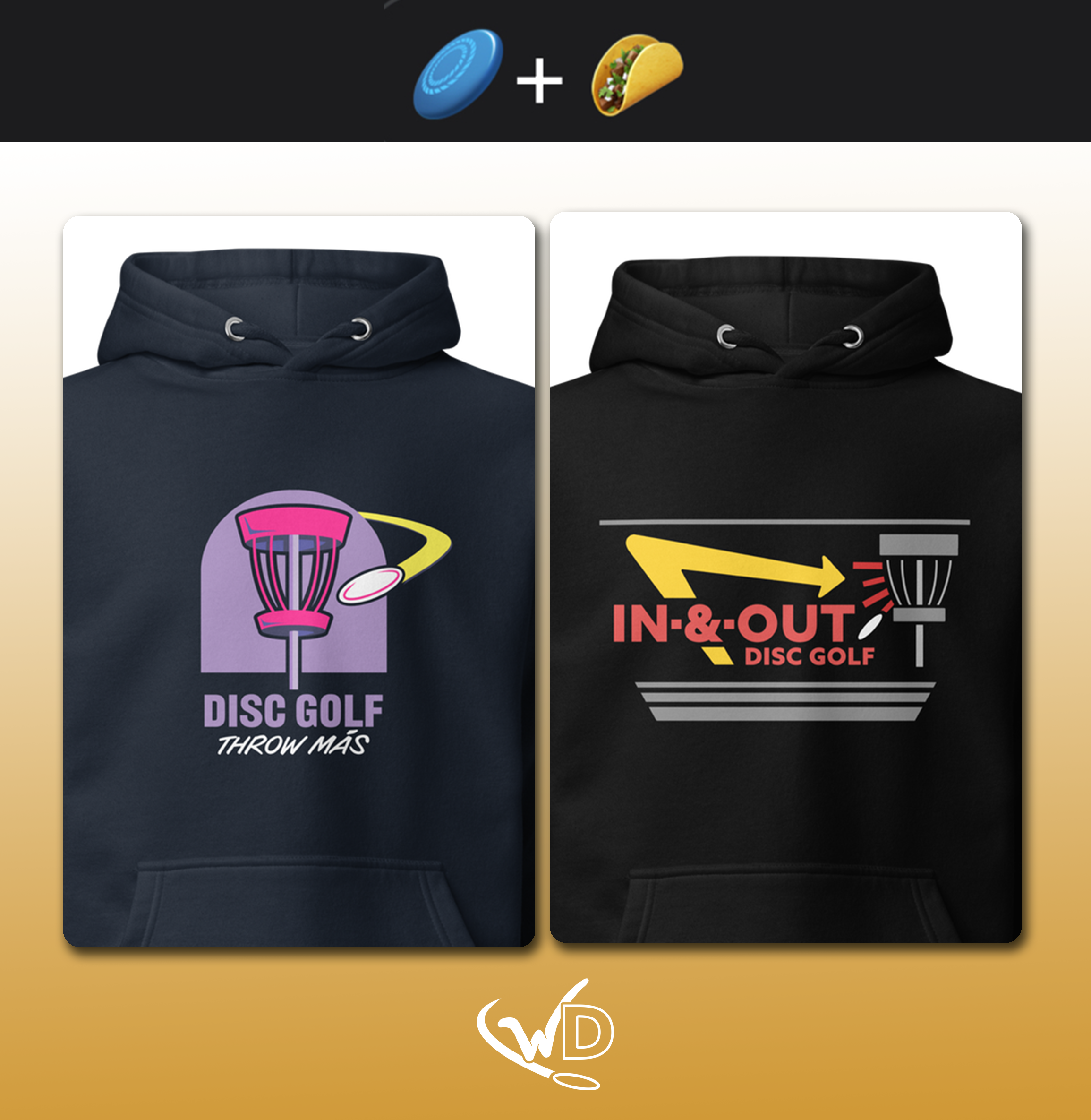 Disc Golf Hoodies Inspired by Food