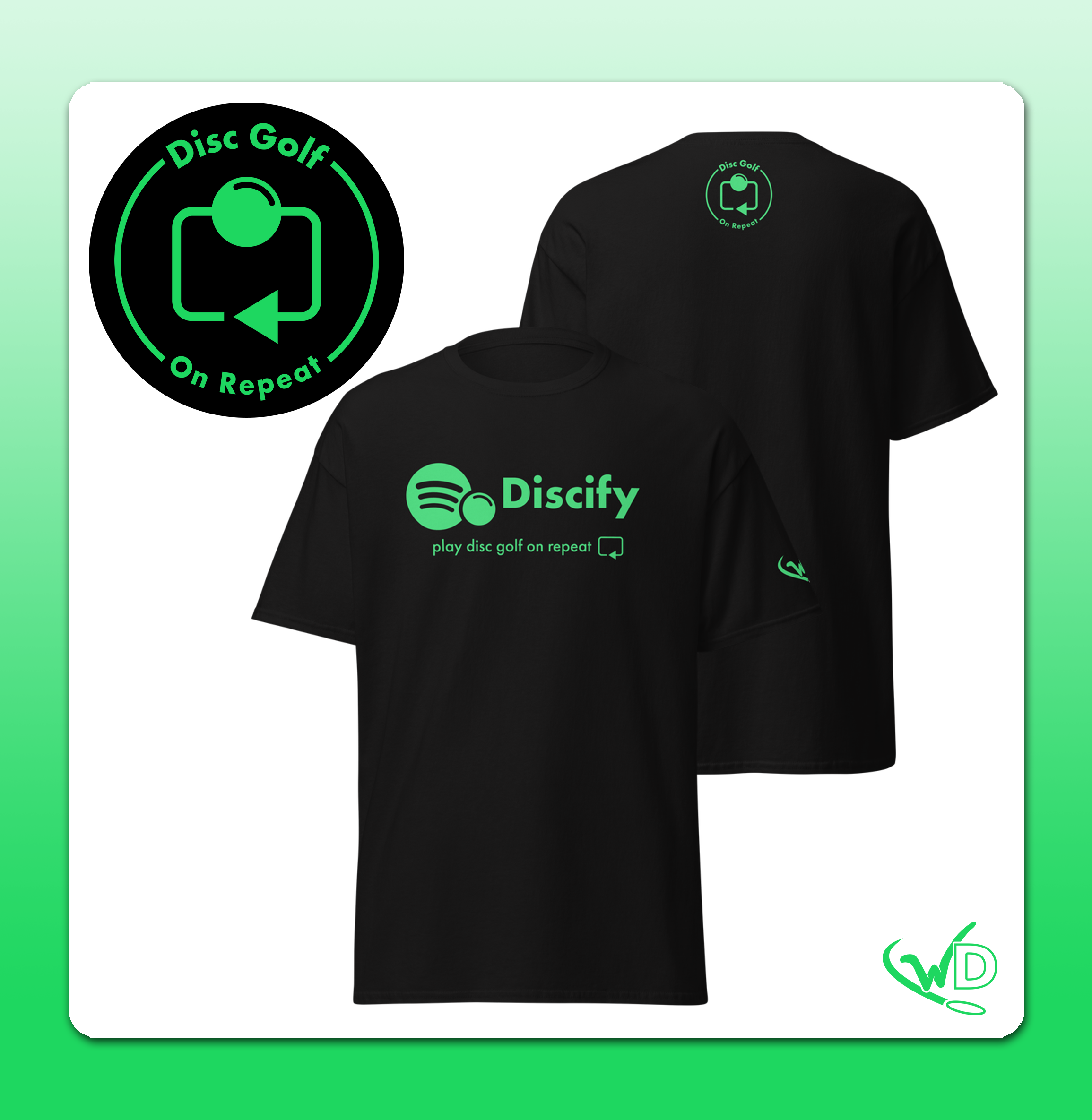 Disc Golf Discify - Dark Unisex T-Shirt
