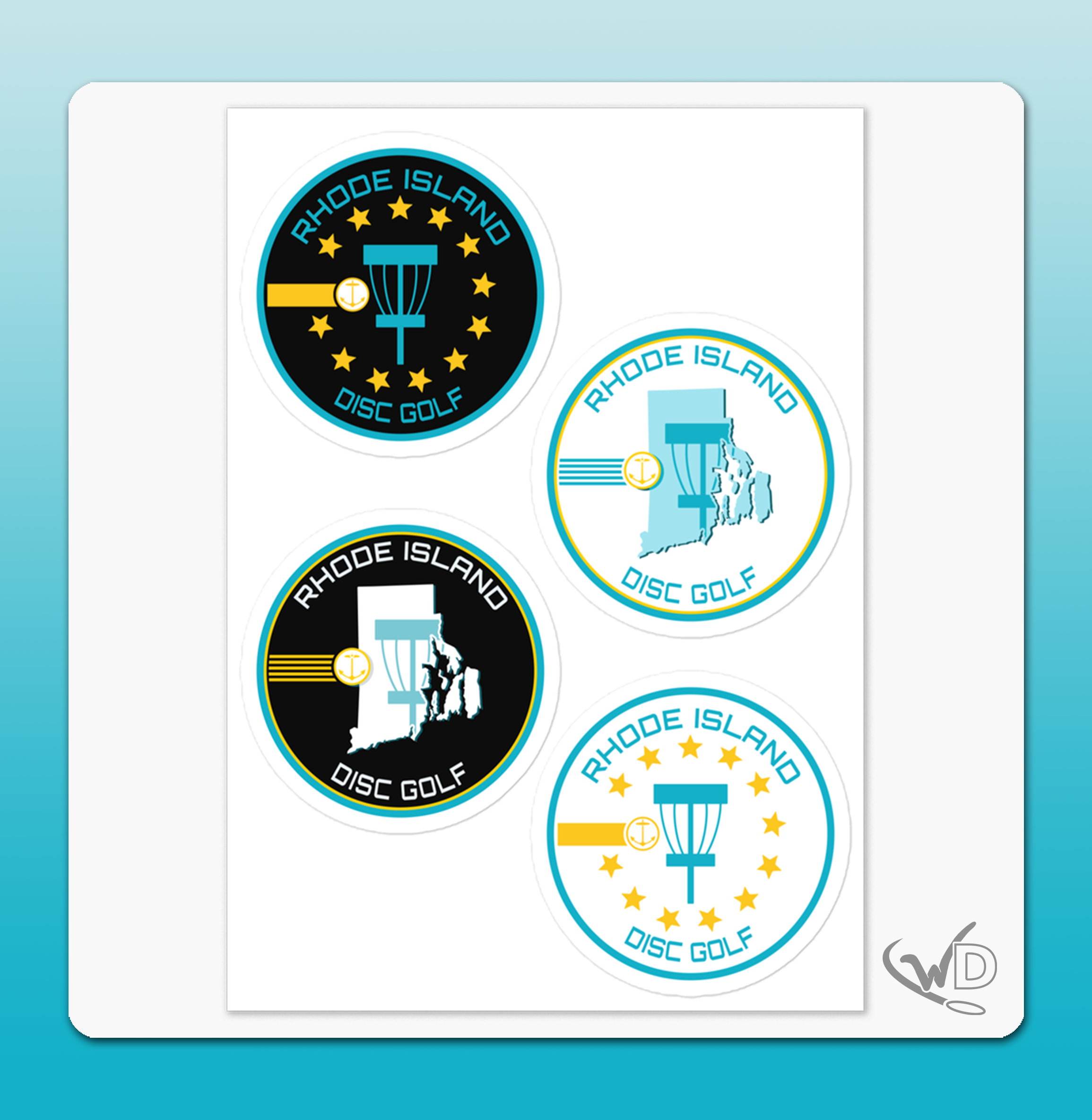 Rhode Island Disc Golf - Stickers