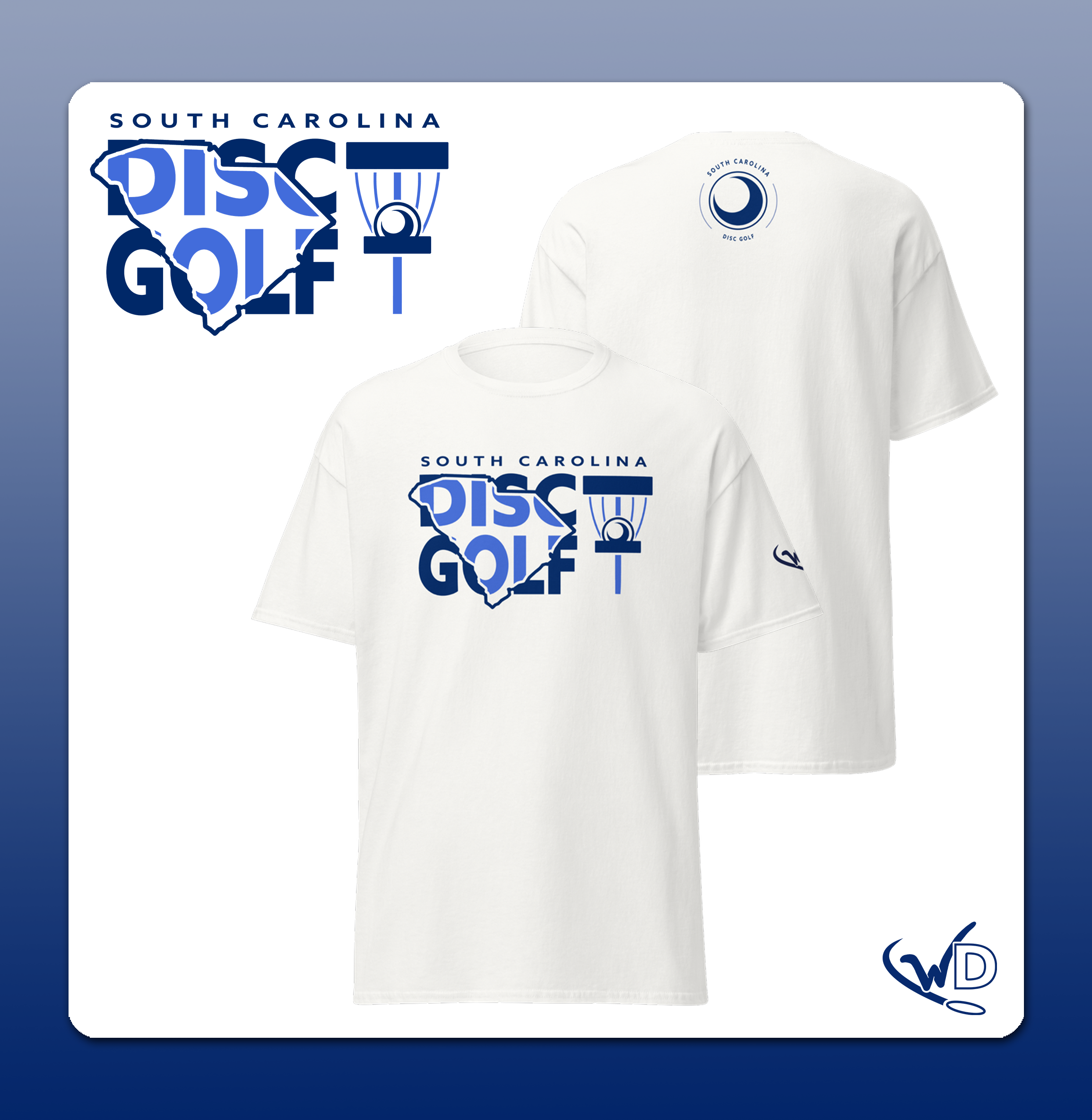 South Carolina Disc Golf Shape - Unisex T-Shirt Light