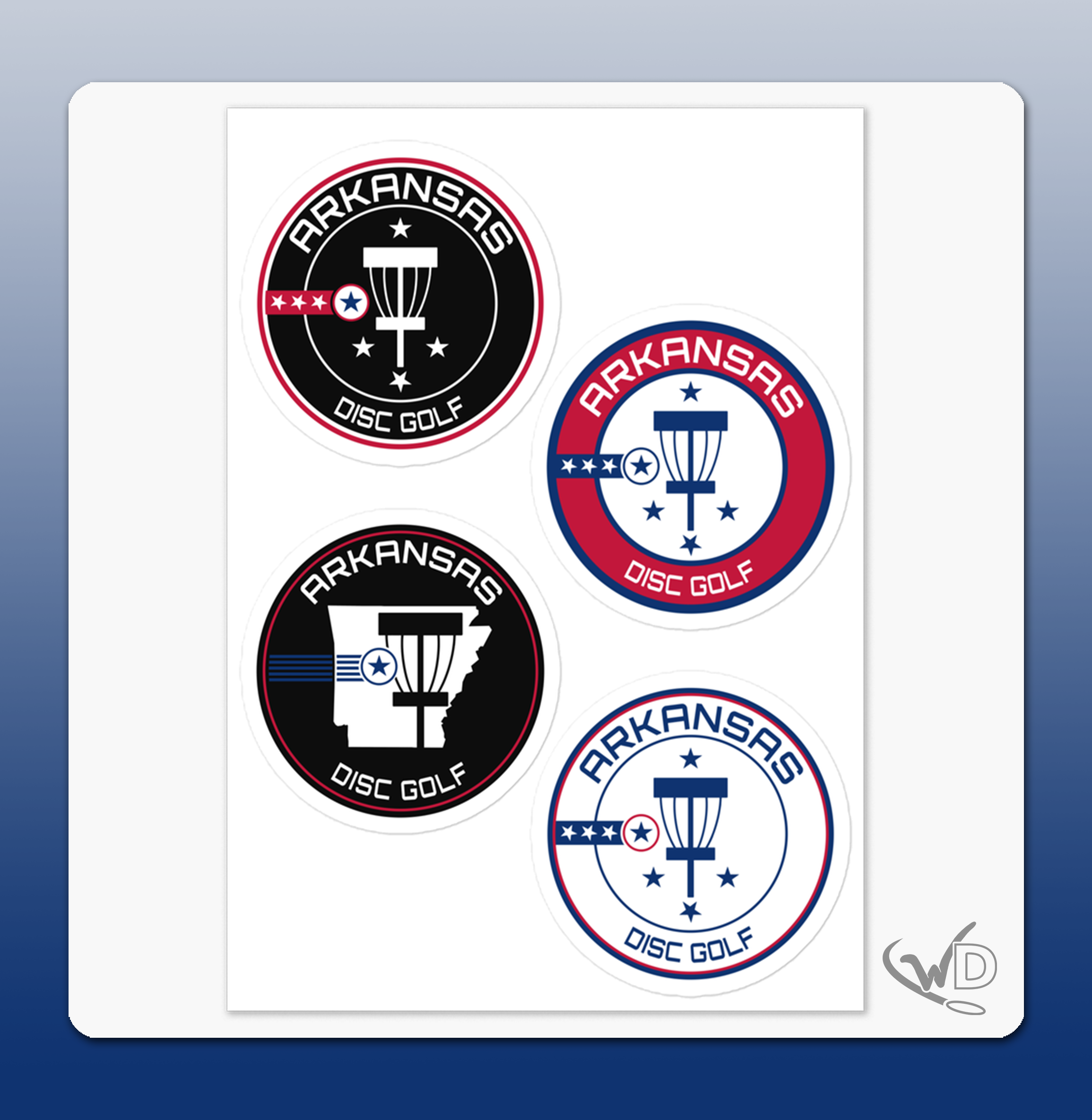 Arkansas Disc Golf - Stickers