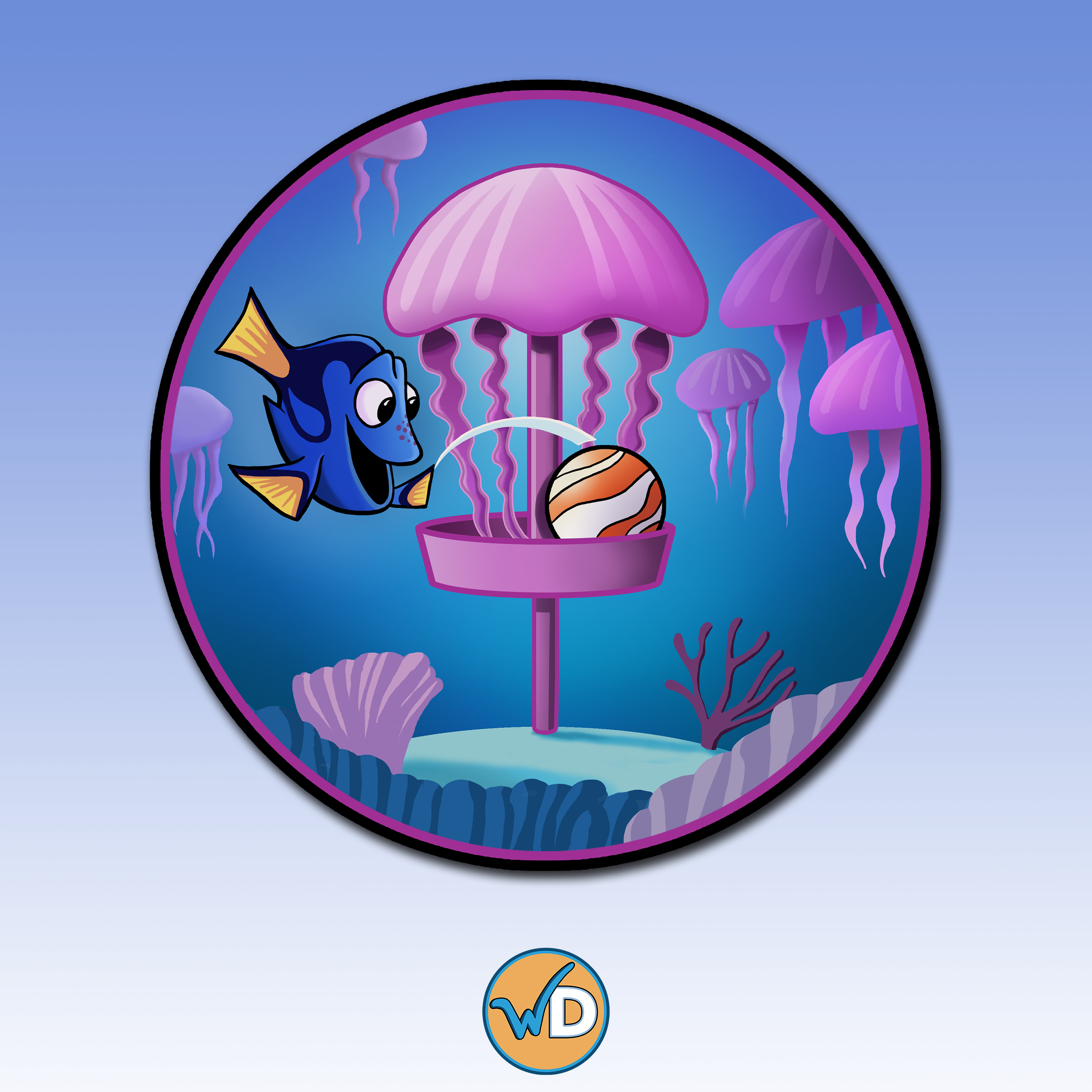 Disc Golf - Finding Nemo Dory
