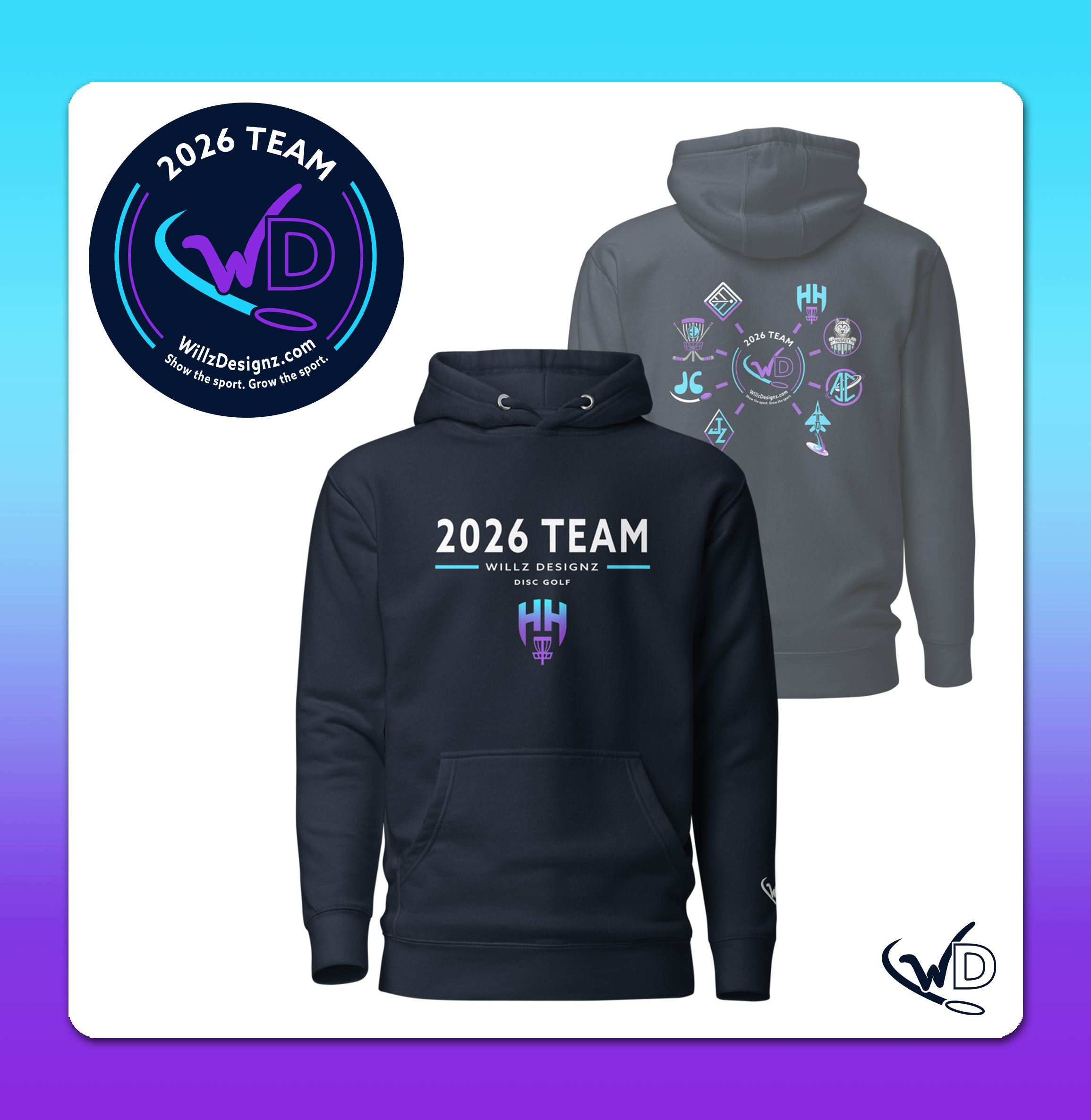 Harvey Hauge - 2026 Team Logos Hoodie