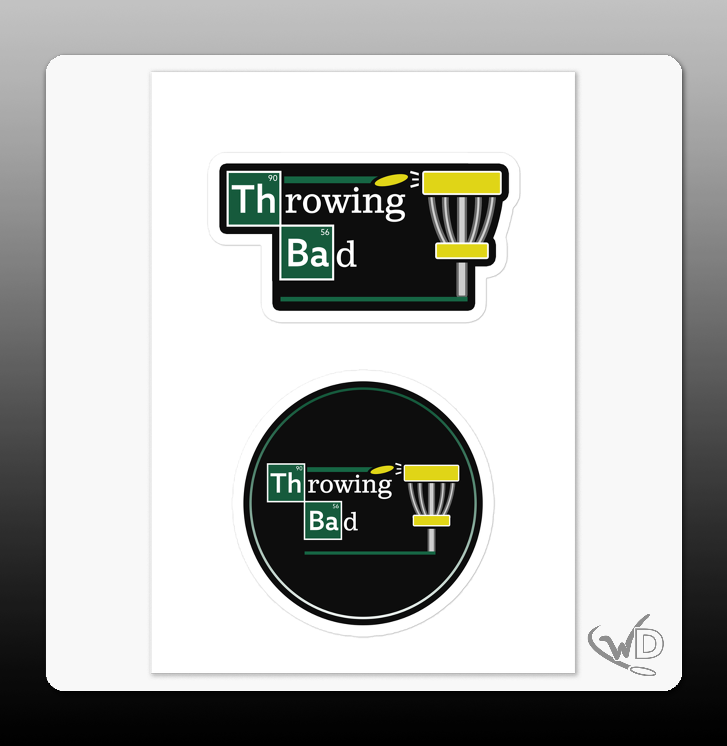 Throwing Bad Disc Golf - Stickers