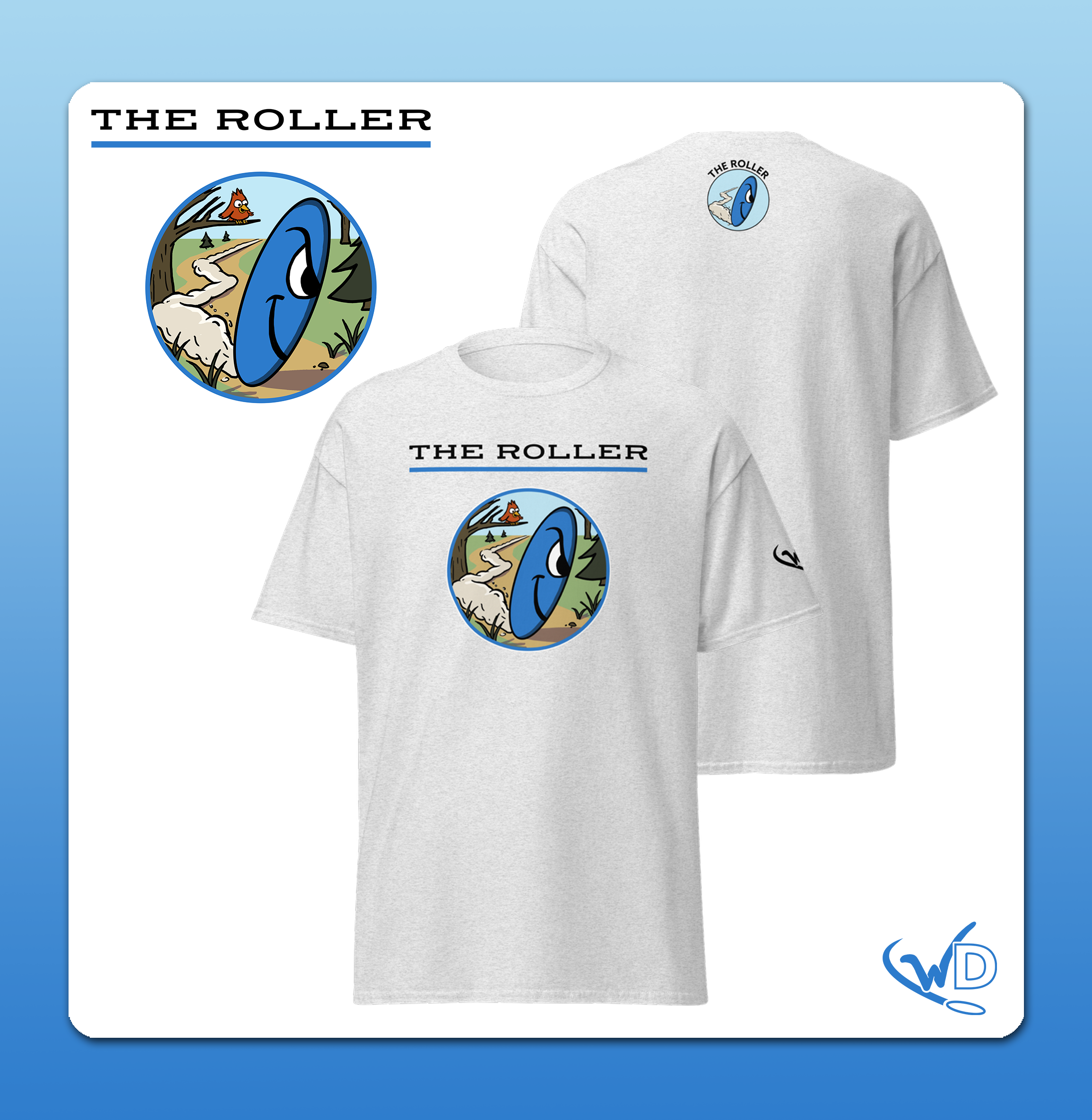 Disc Golf the Roller - Unisex T-Shirt Light