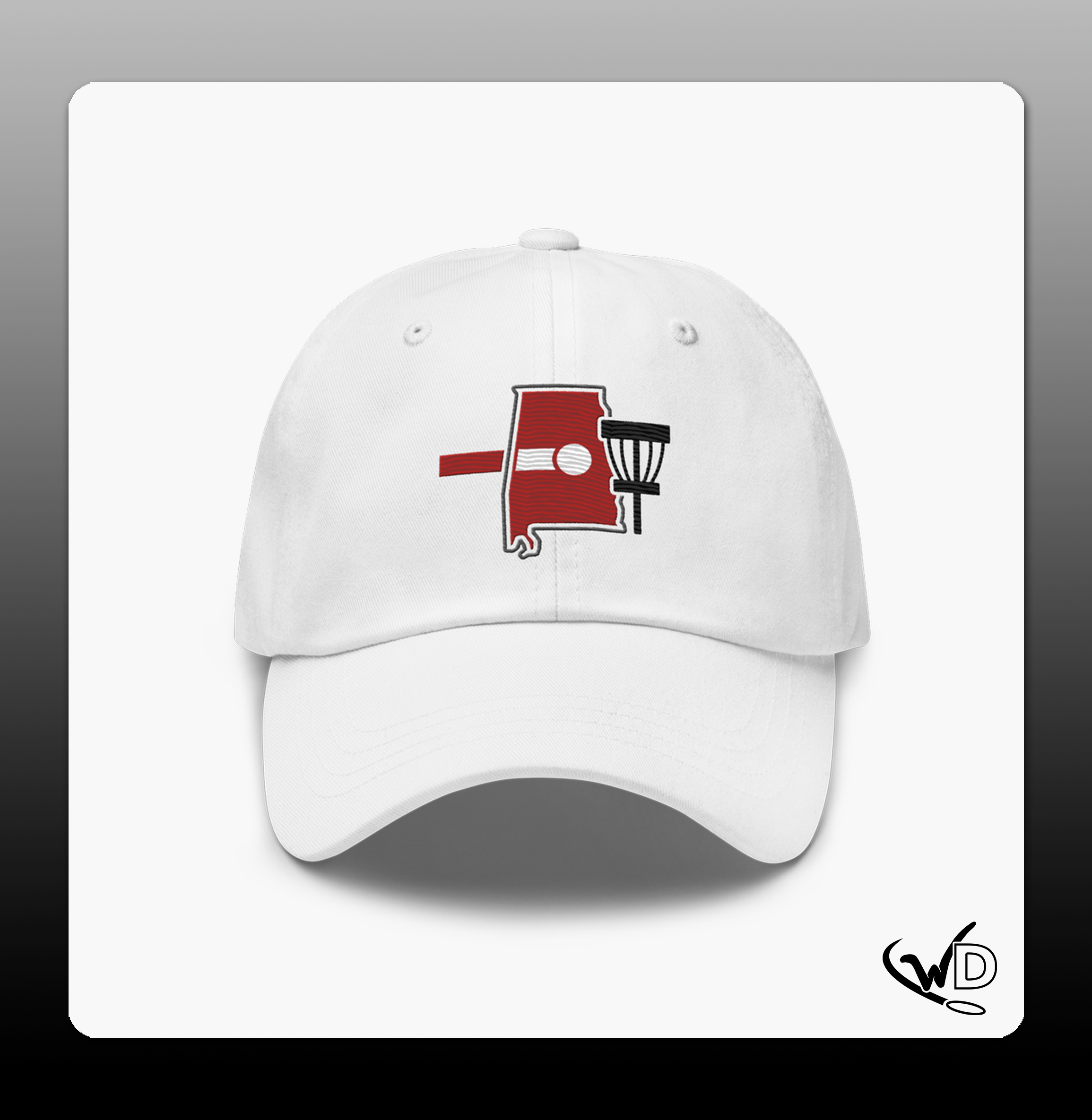 Alabama Disc Golf Shape - Embroidered Hat