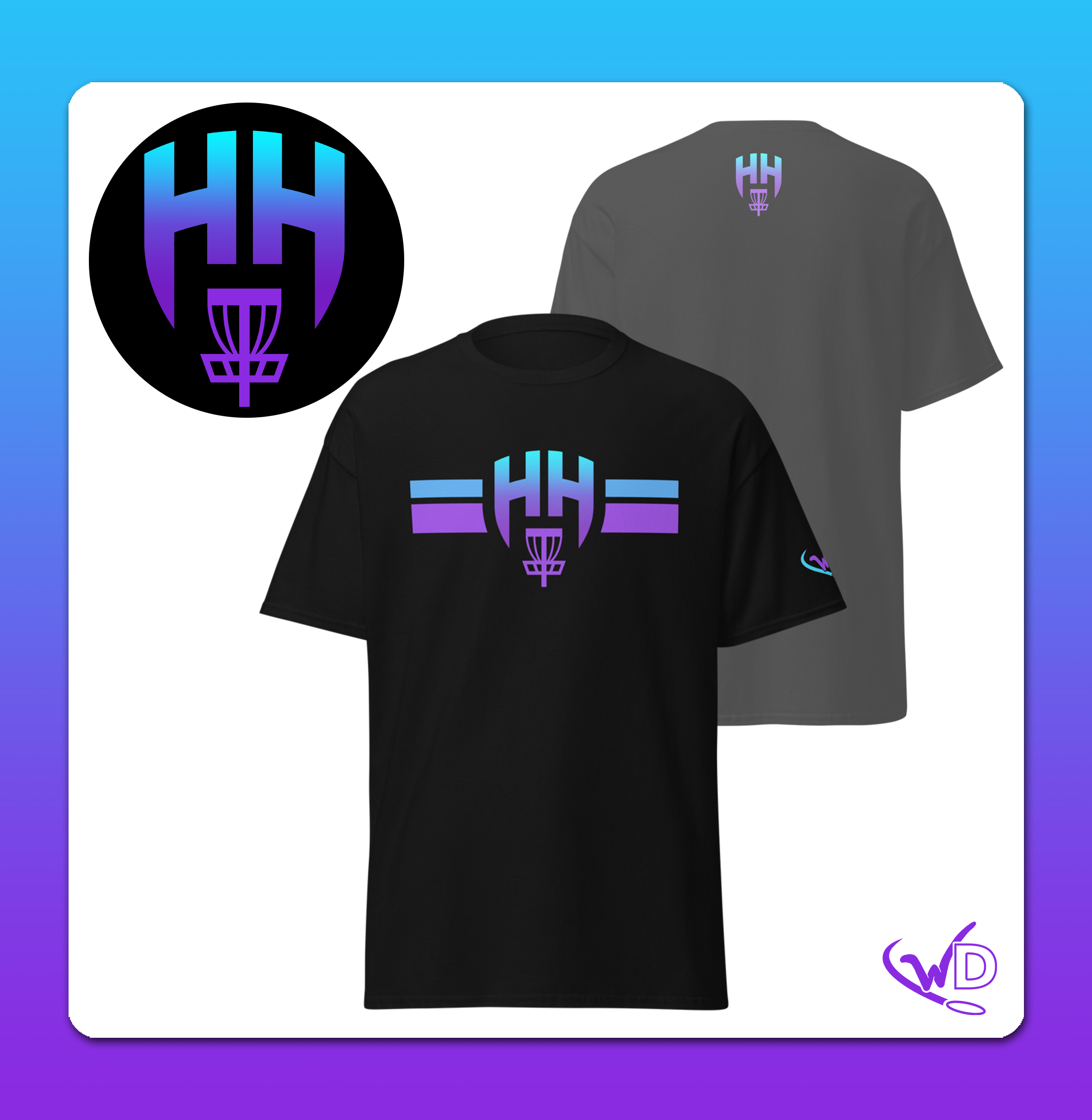 Harvey Hauge Disc Golf Dark T-Shirt.png