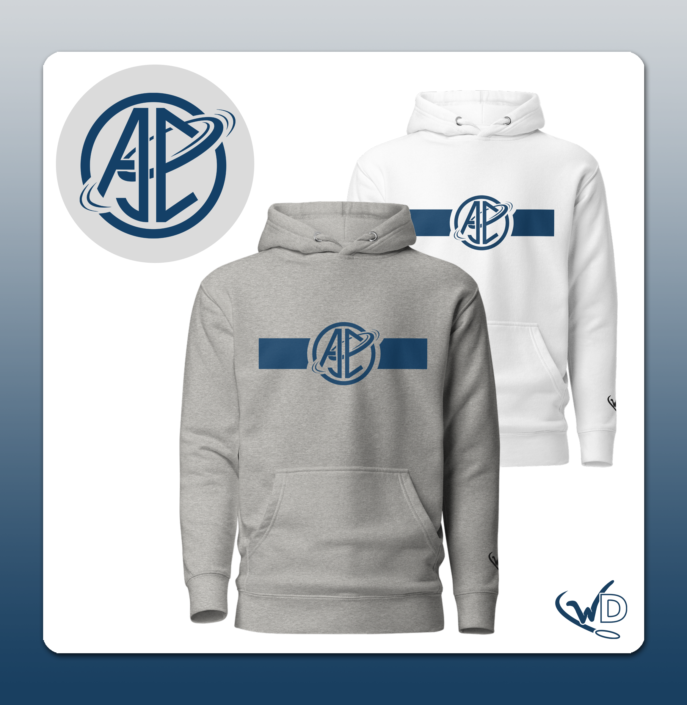 Aiden Courtnay - Blue Logo Hoodie