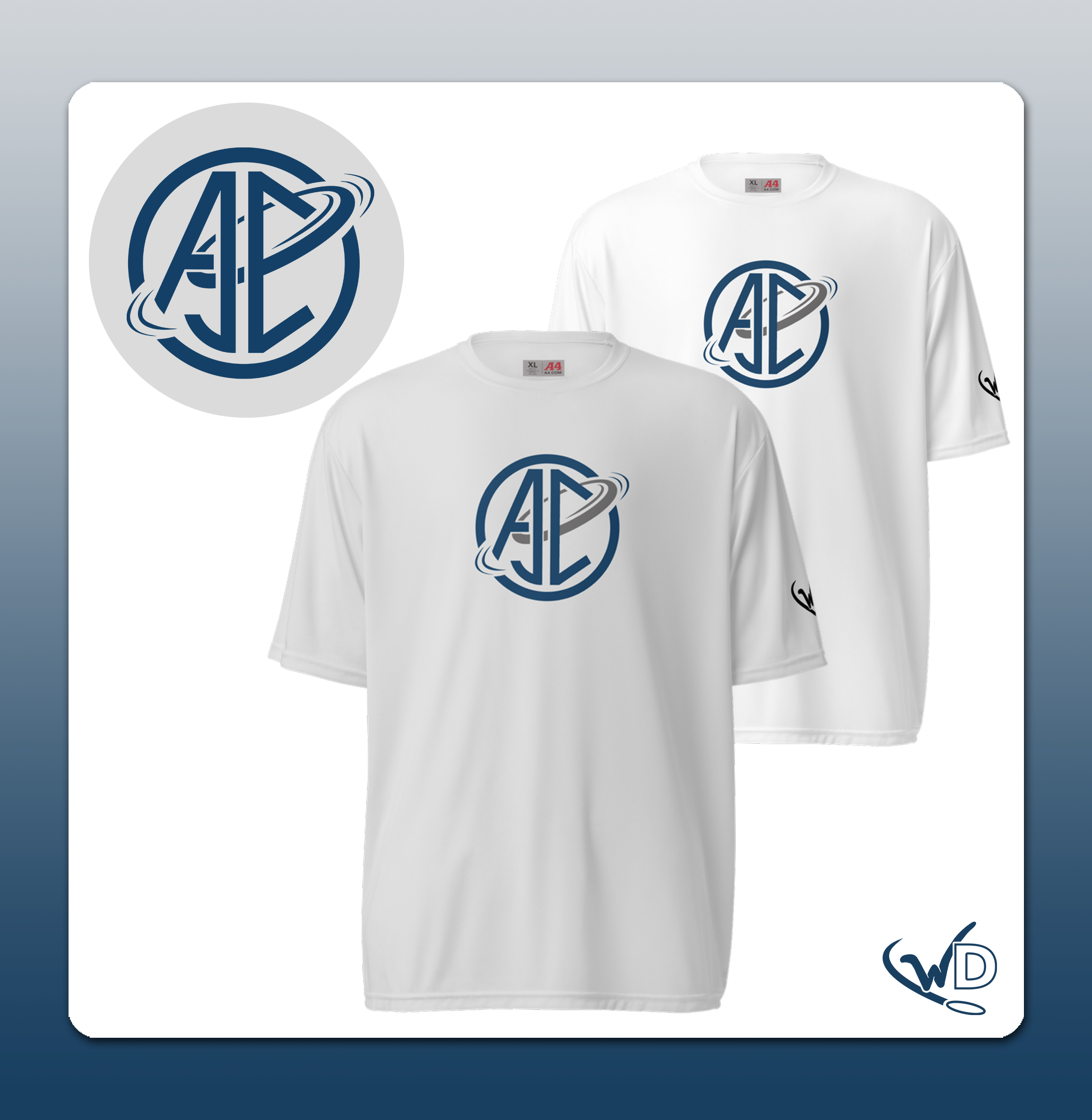 Aiden Courtnay - Blue Logo Performance Shirt