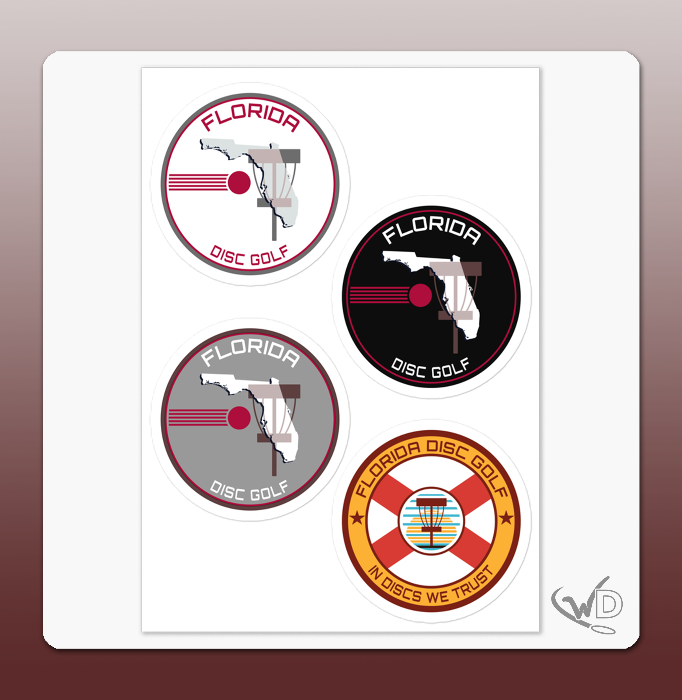 Florida Disc Golf - Stickers