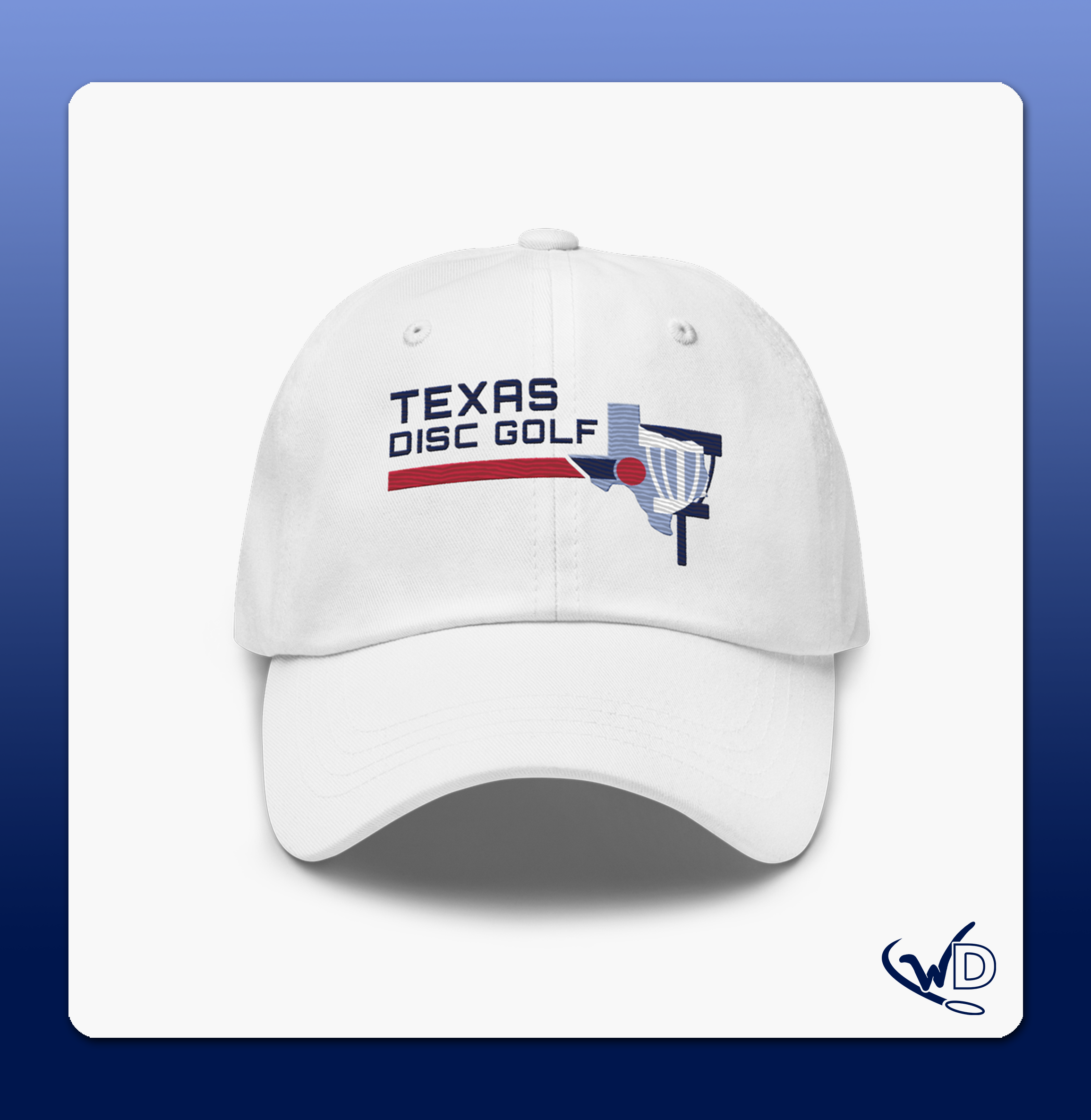 Texas Disc Golf Red Line - Embroidered Hat