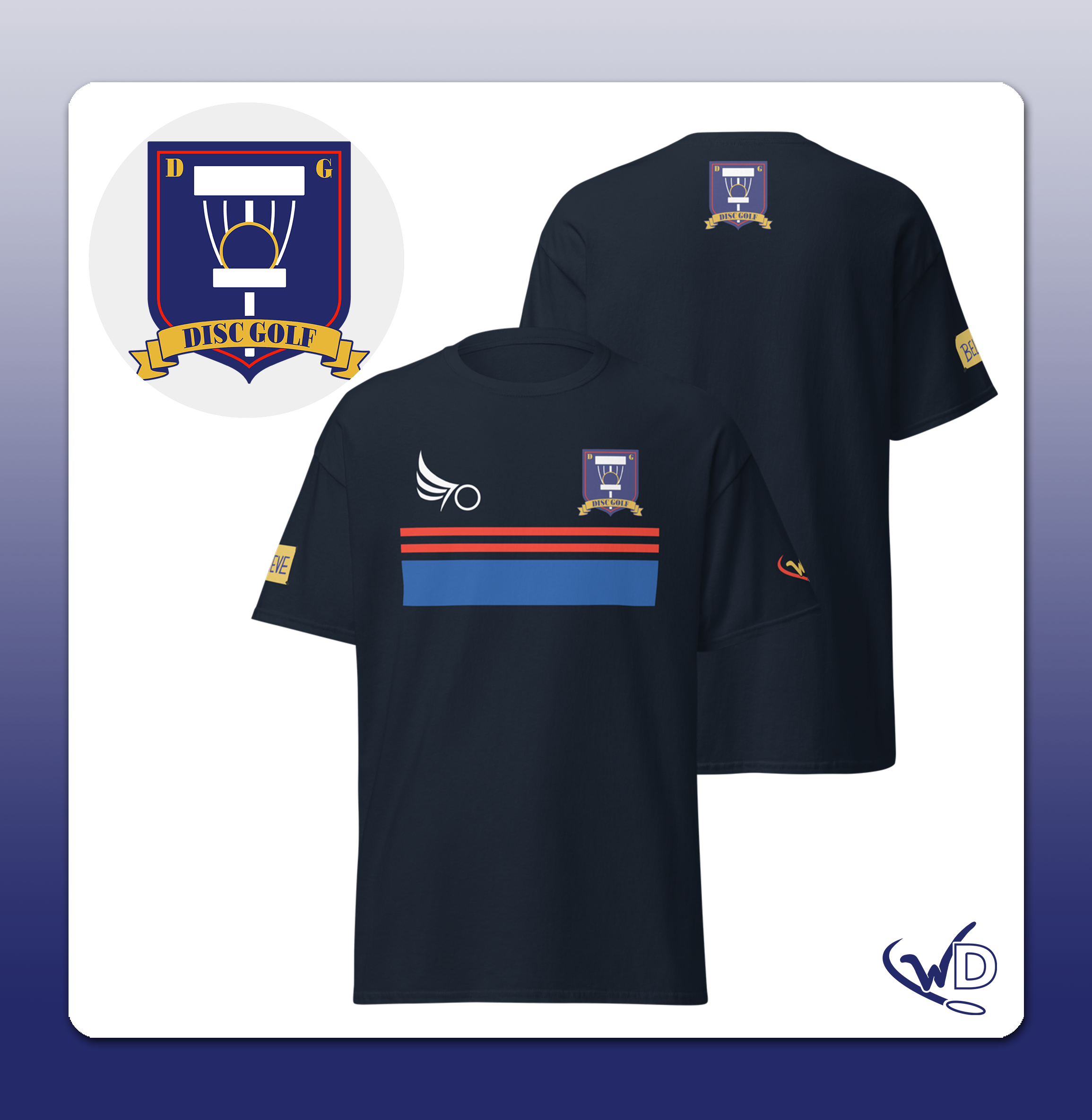 Richmond disc golf shirt - inspired by soccer television show