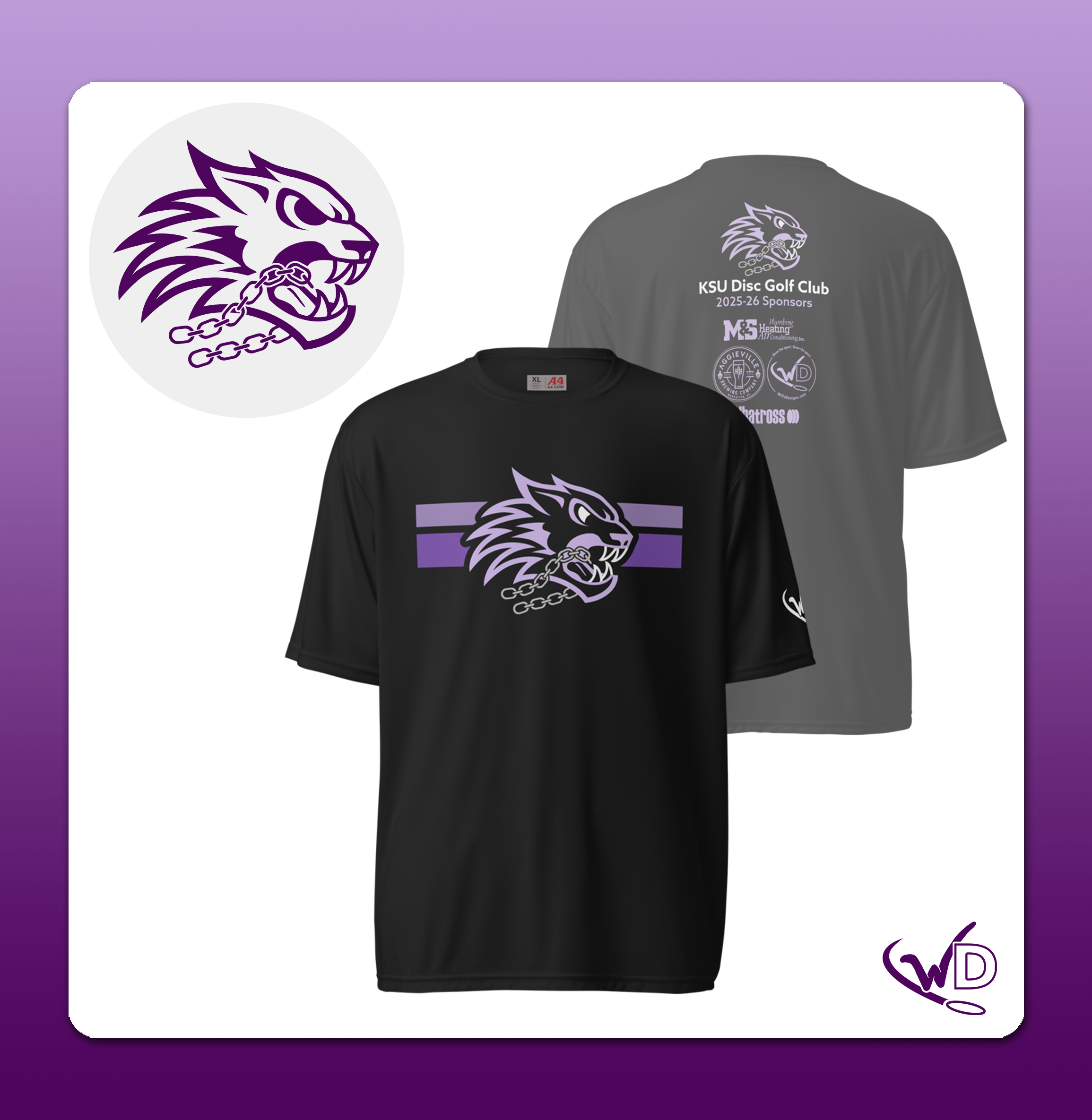 Kansas State Disc Golf Performance Shirt