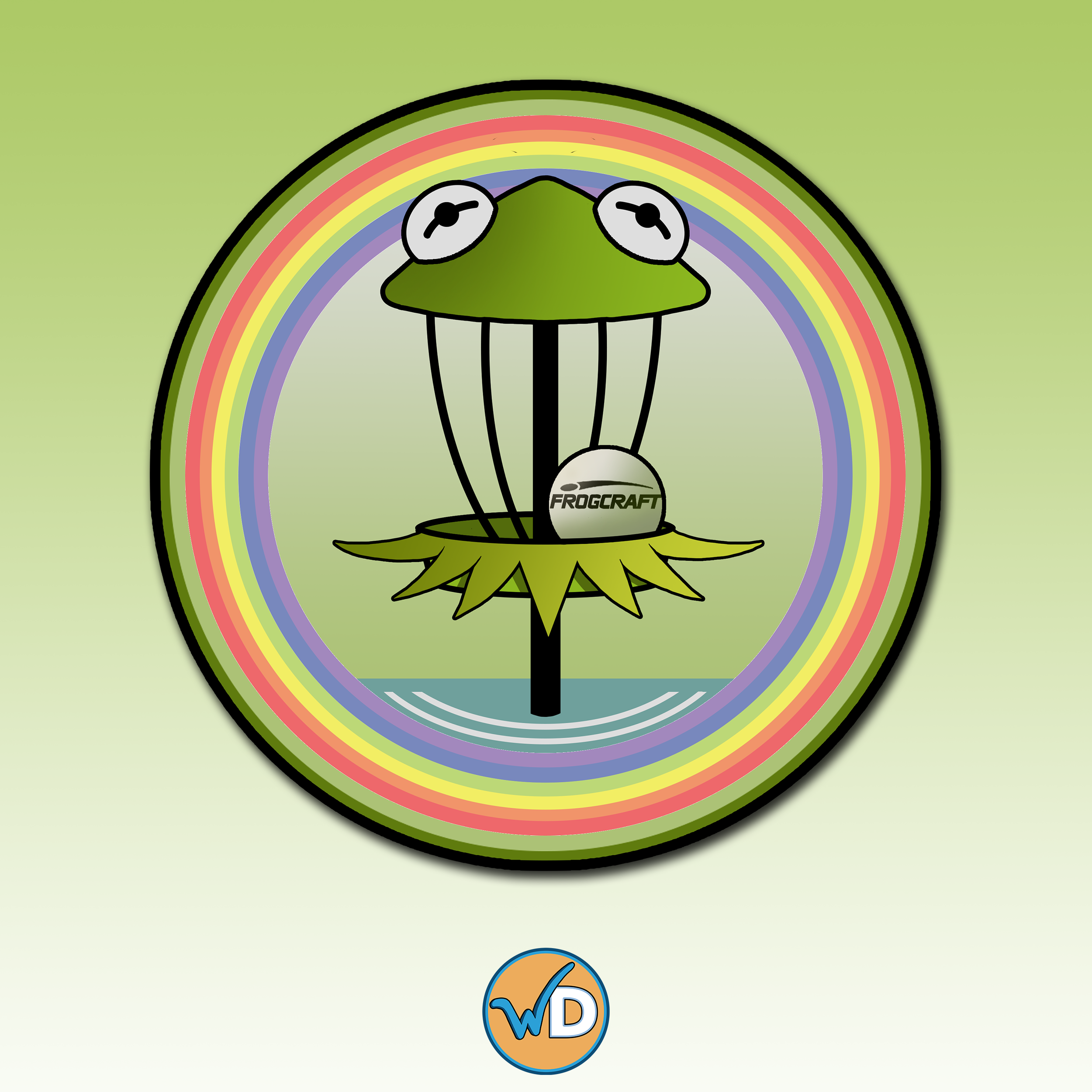 Disc Golf - Muppets Kermit