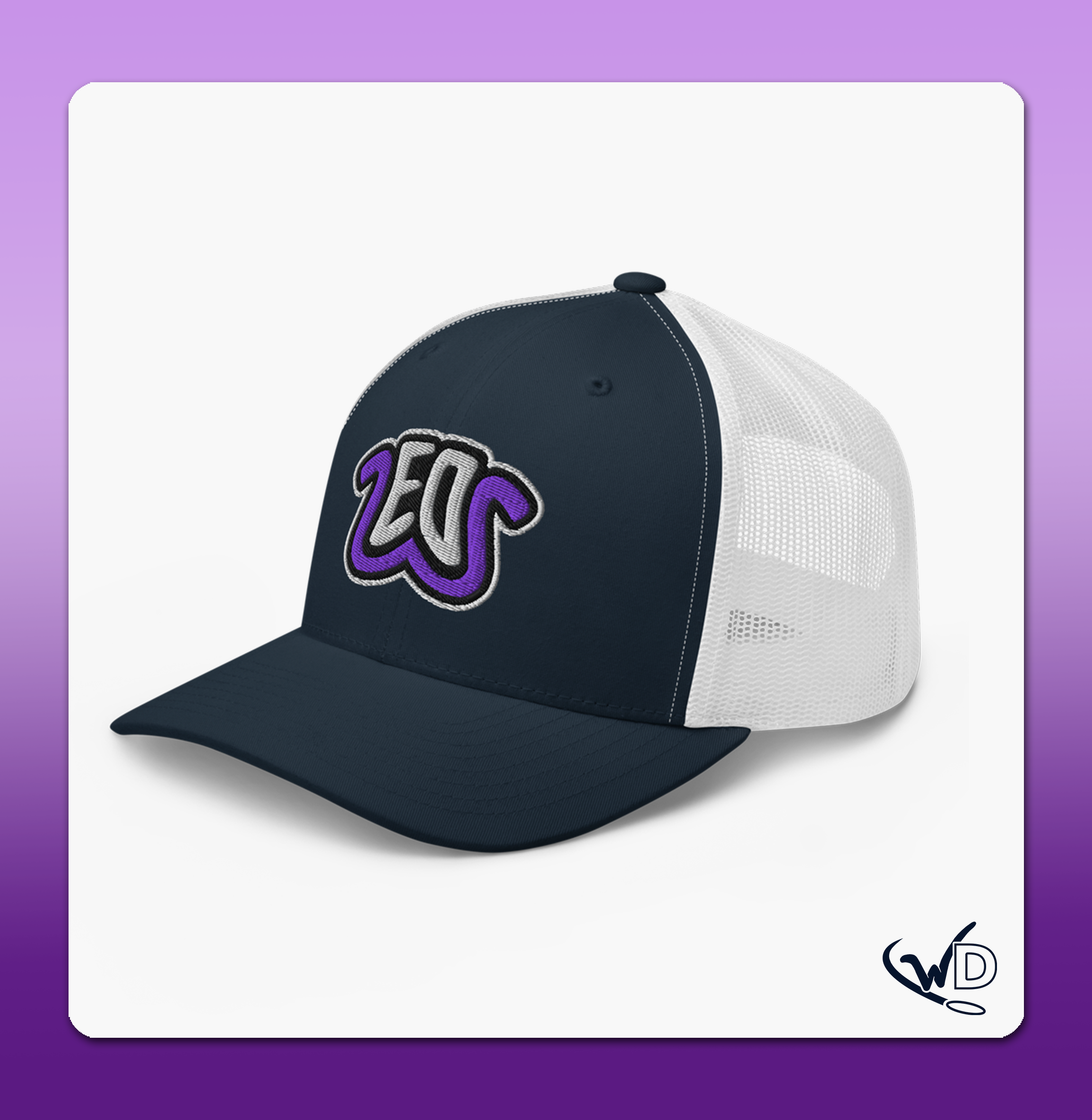 Website Disc Golf Shop Hat_Wyatt Navy White.png