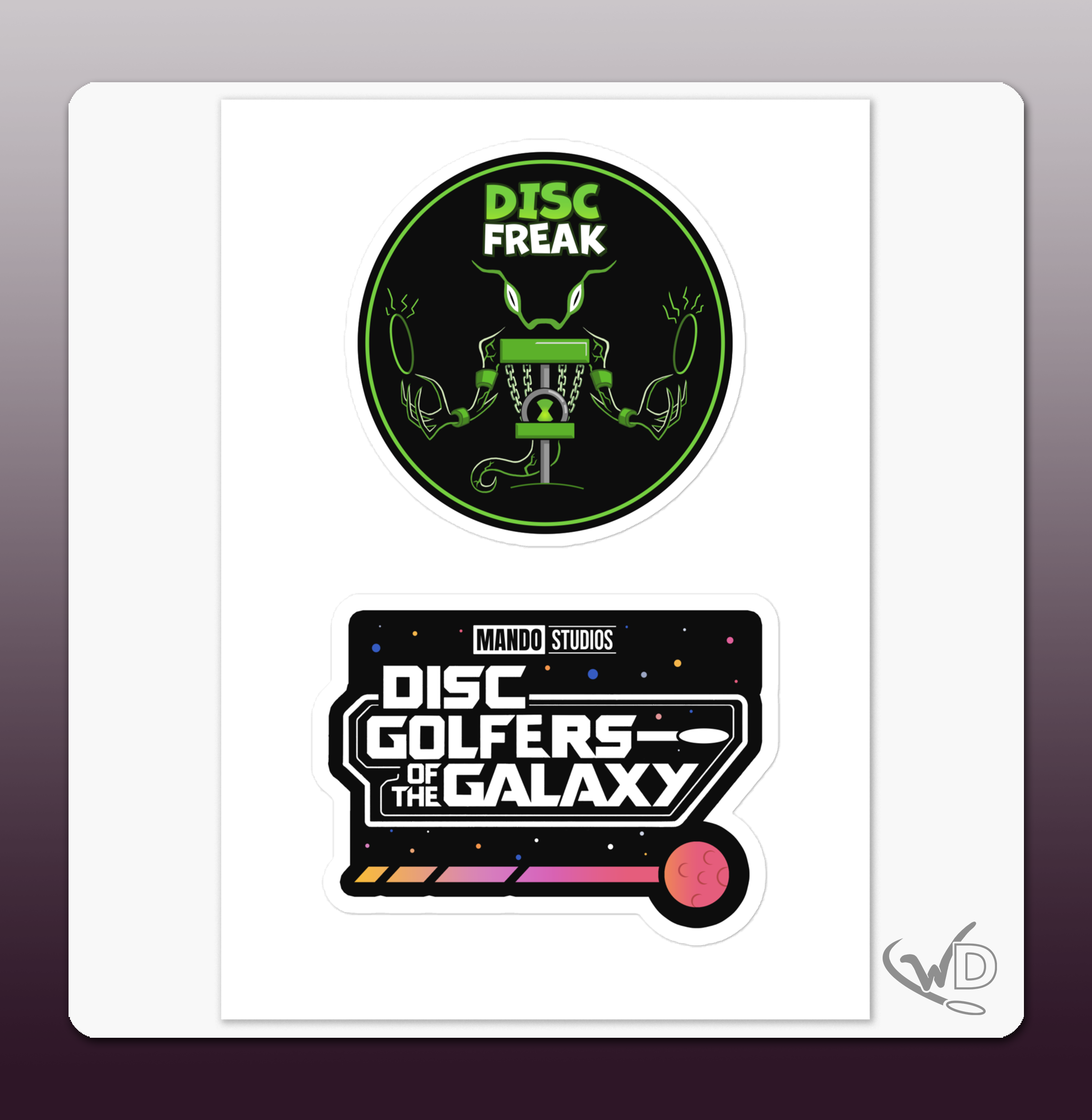 Golfers of the Galaxy Disc Golf - Stickers