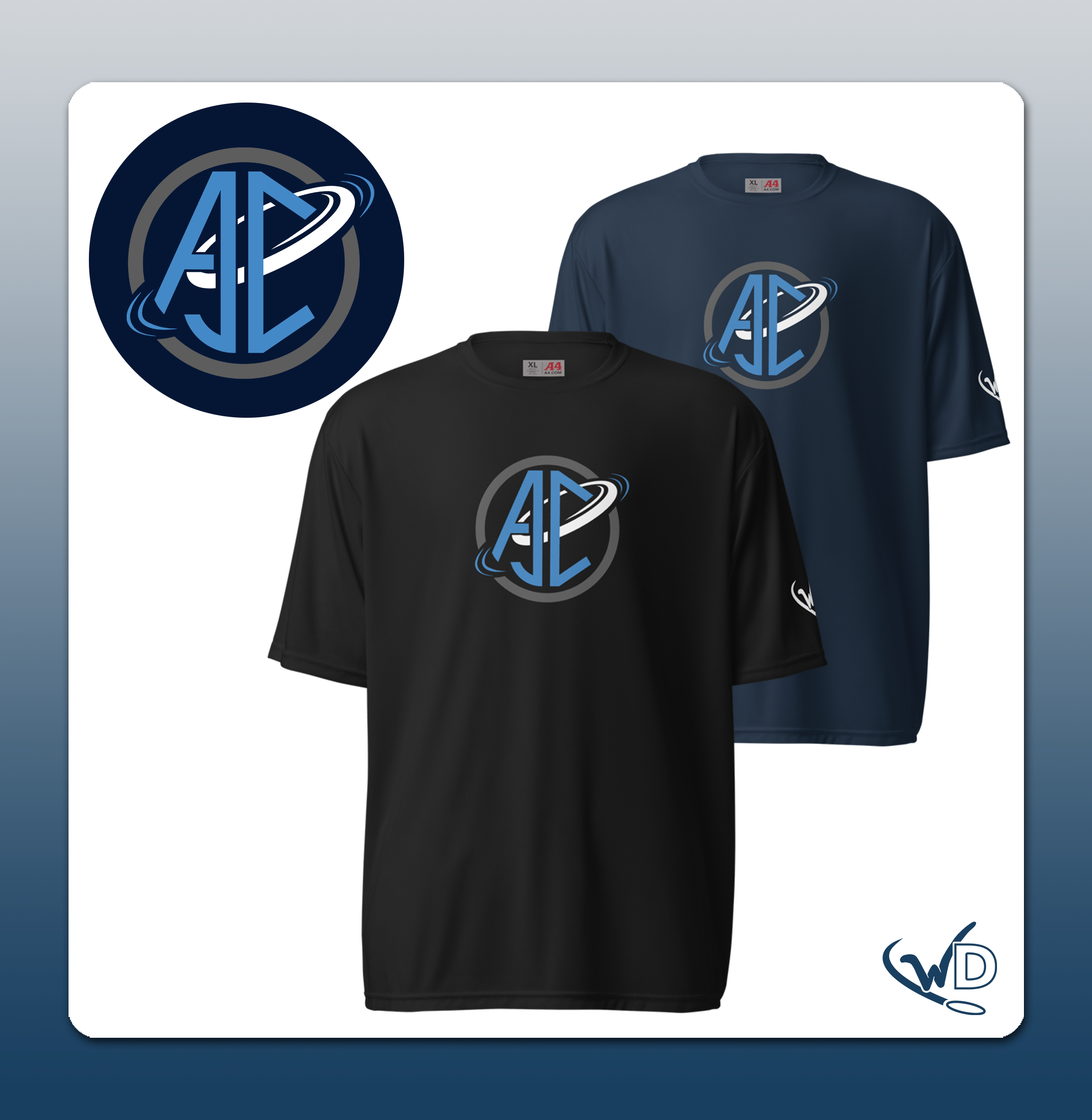 Aiden Courtnay - Blue Logo Performance Shirt