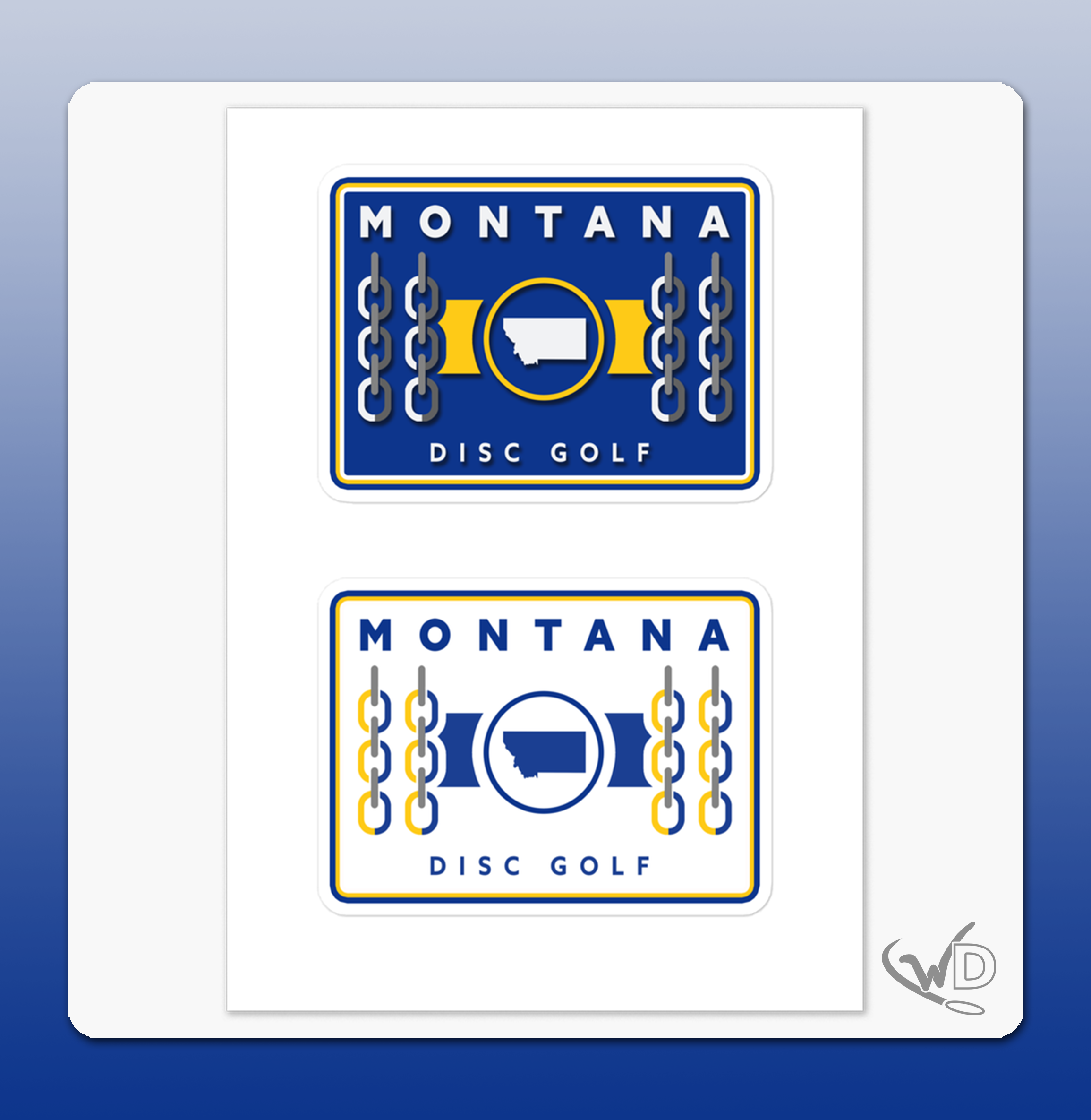 Montana Disc Golf Chains - Stickers