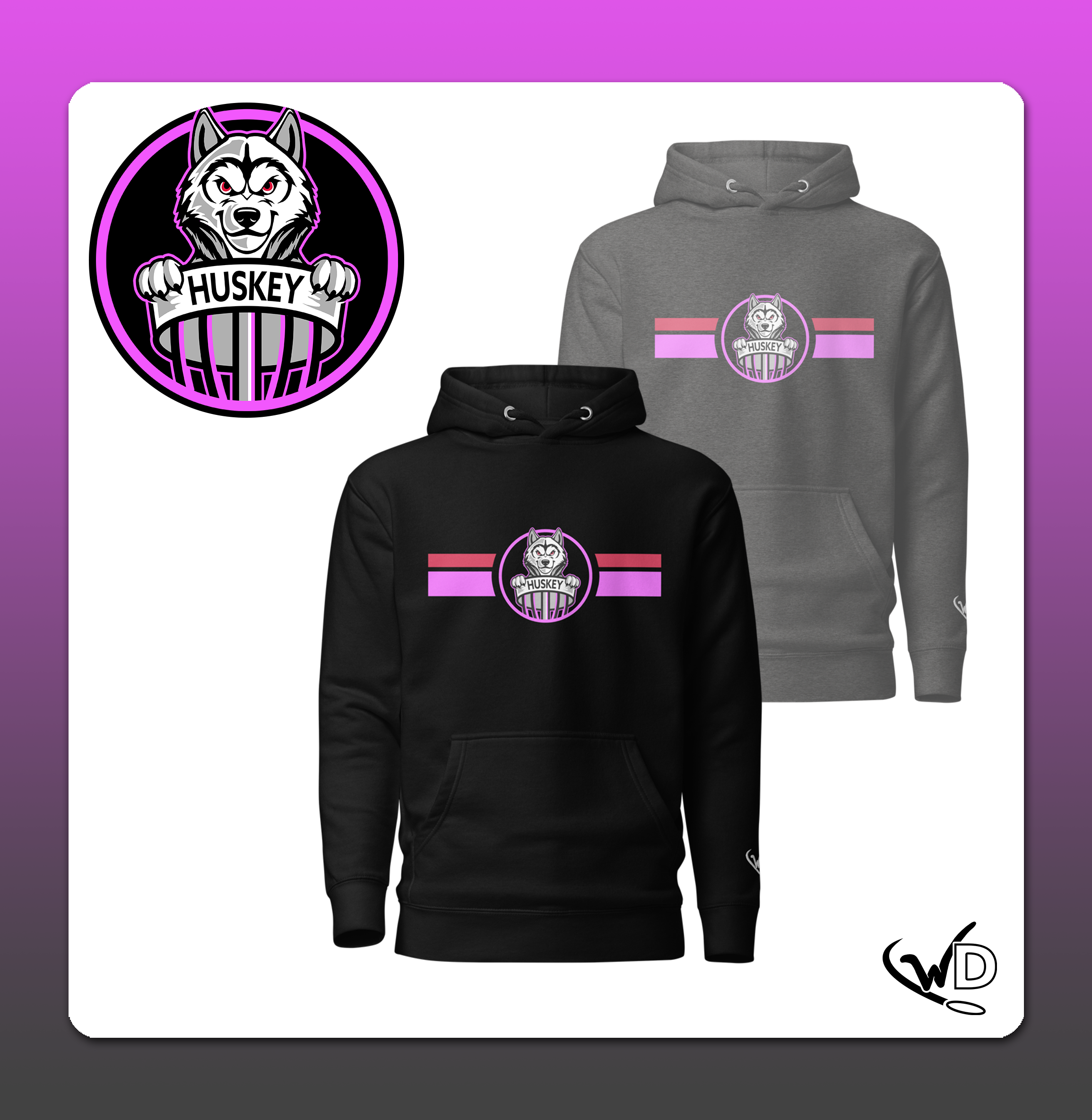 Skyler Huskey Disc Golf Dark Hoodi.png