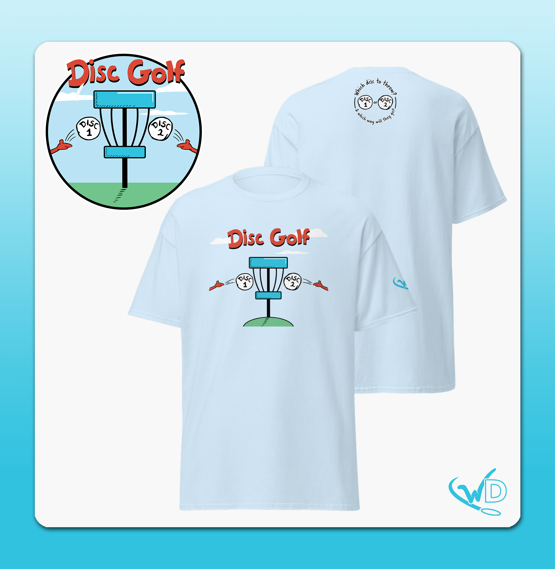 Disc 1 and Disc 2 - Unisex T-Shirt Light