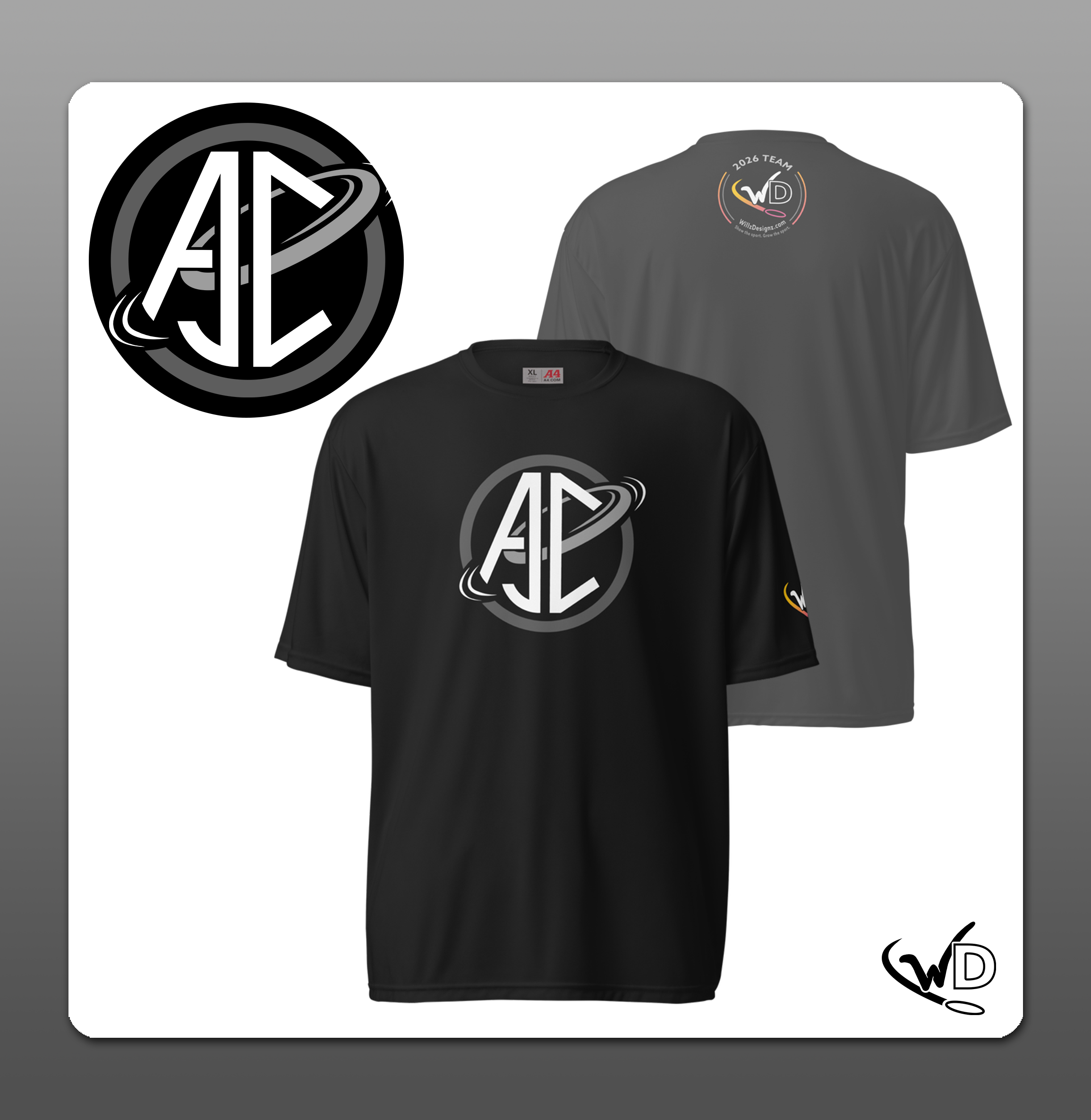 Aiden Courtnay - White Logo Performance Shirt