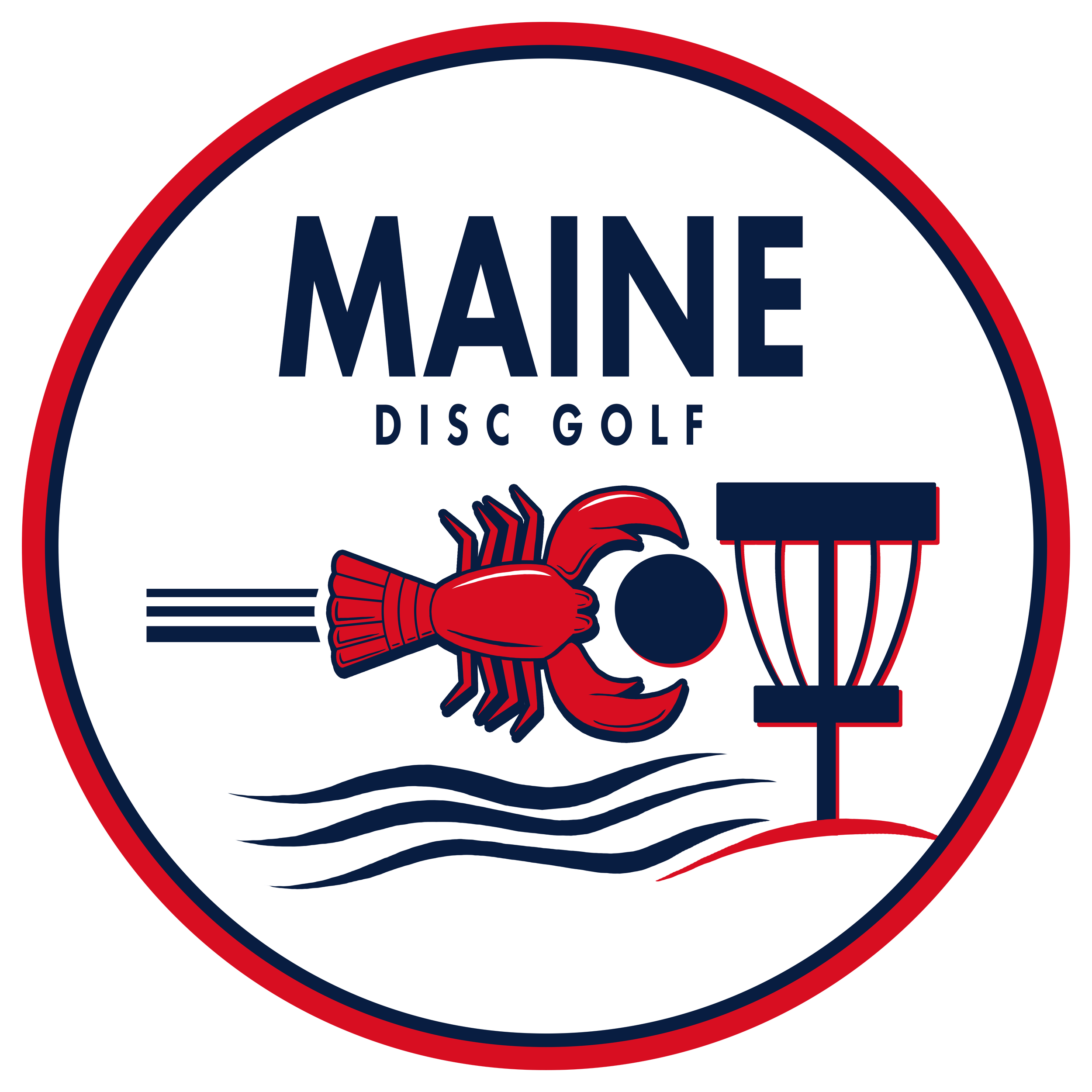 2022 Maine Lobster Disc golf light circle V2.png
