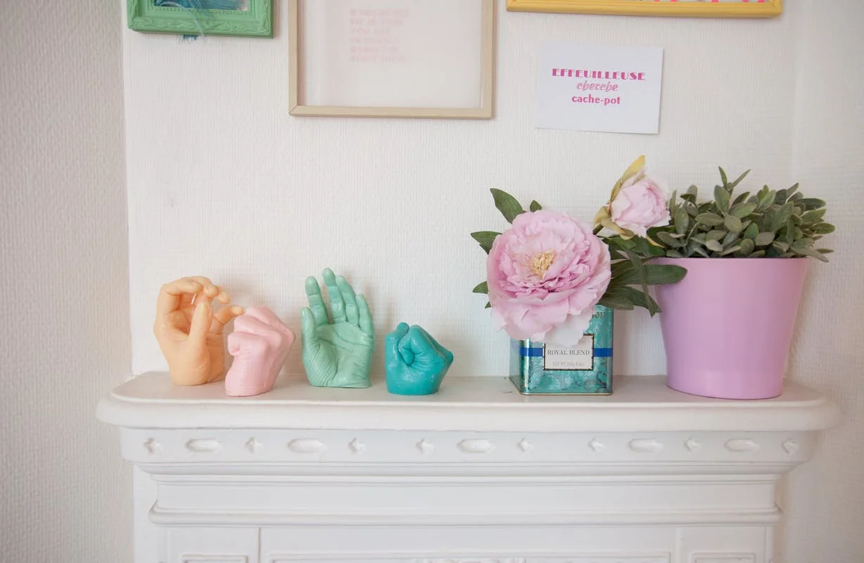 These hands were made by me using mold-making techniques on real people ;)