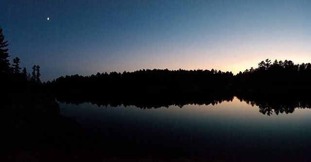 #Peaceful evening at the #campsite on #gutlake #serenity #camplife #ontarioparks