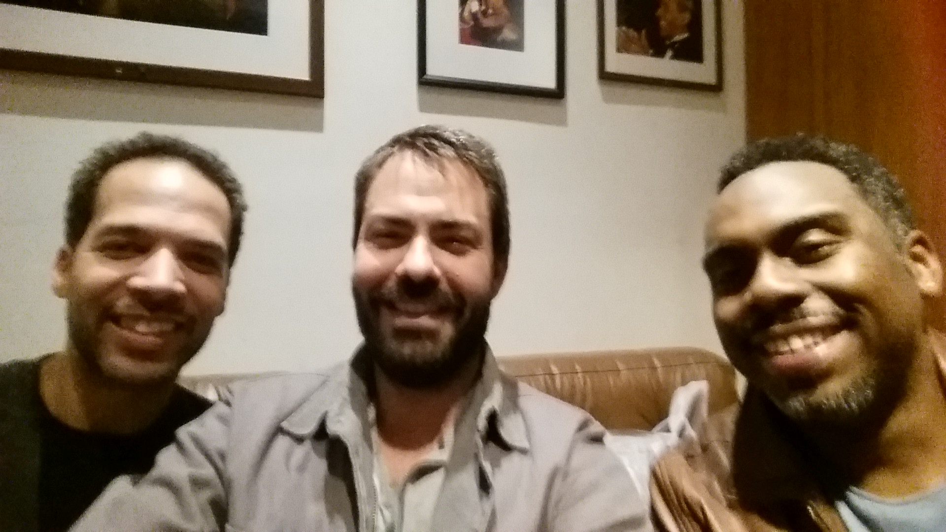  Hanging with my old bandmates Nate Smith &amp; Jesse Milliner after their show with Lee Ritenour at The Blue Note. 