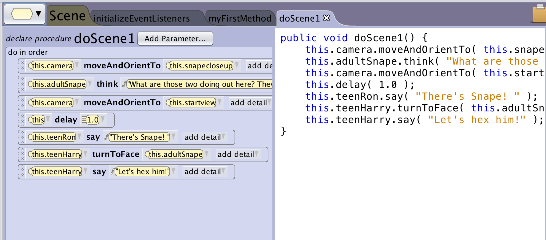Toggle to Java