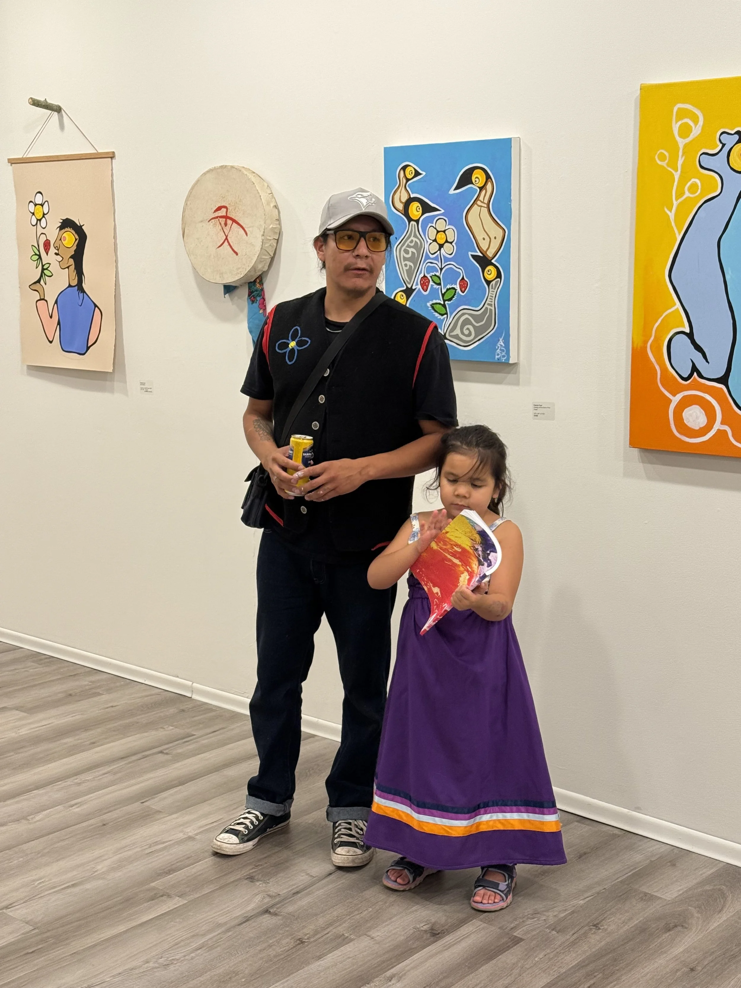 Artist Patrick Paul with family
