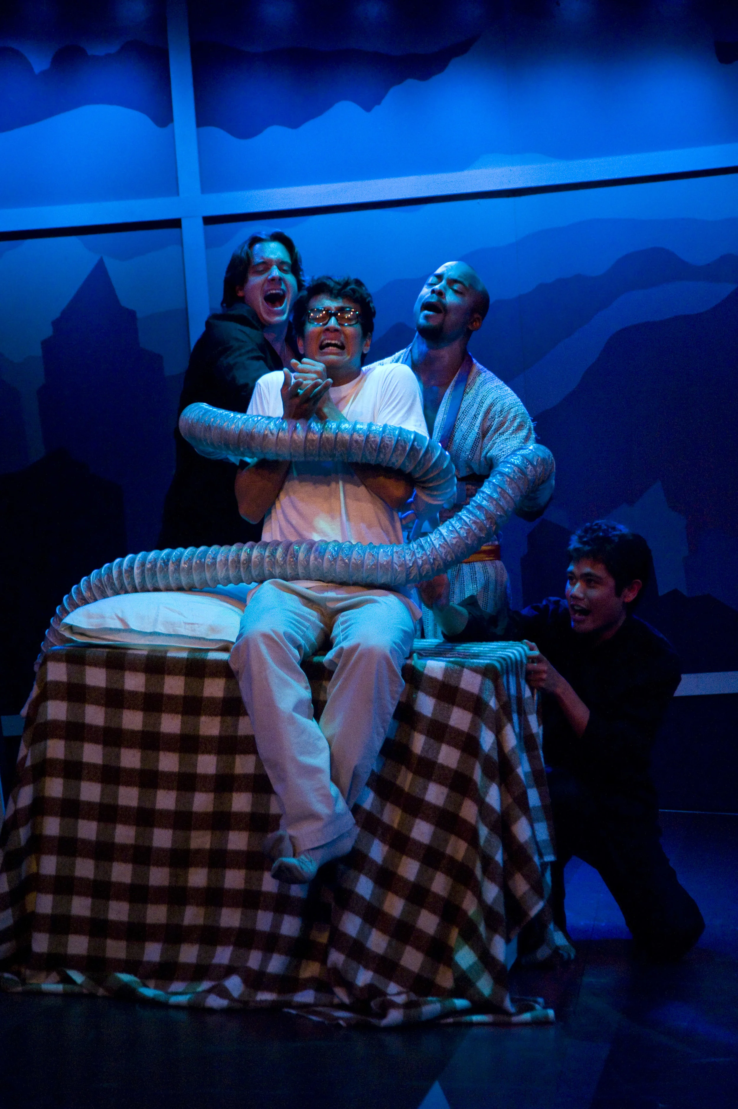 2008 Barrington Stage Company workshop-production, dir. Andrew Volkoff. Starring Terence Archie, Heath Calvert, Nathaniel P. Claridad, Deborah S. Craig, Greta Lee, and JP Moraga. 