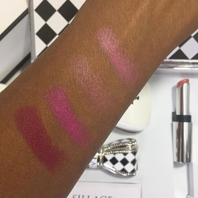 Swatches of a few  @houseofsillage lipsticks (top to bottom): Baron, Baroness, Princess, and Emperor.

I have more House of Sillage lipsticks on the way, and will do an upcoming swatch video of all the colors in my collection. 💄 // #houseofsillage #