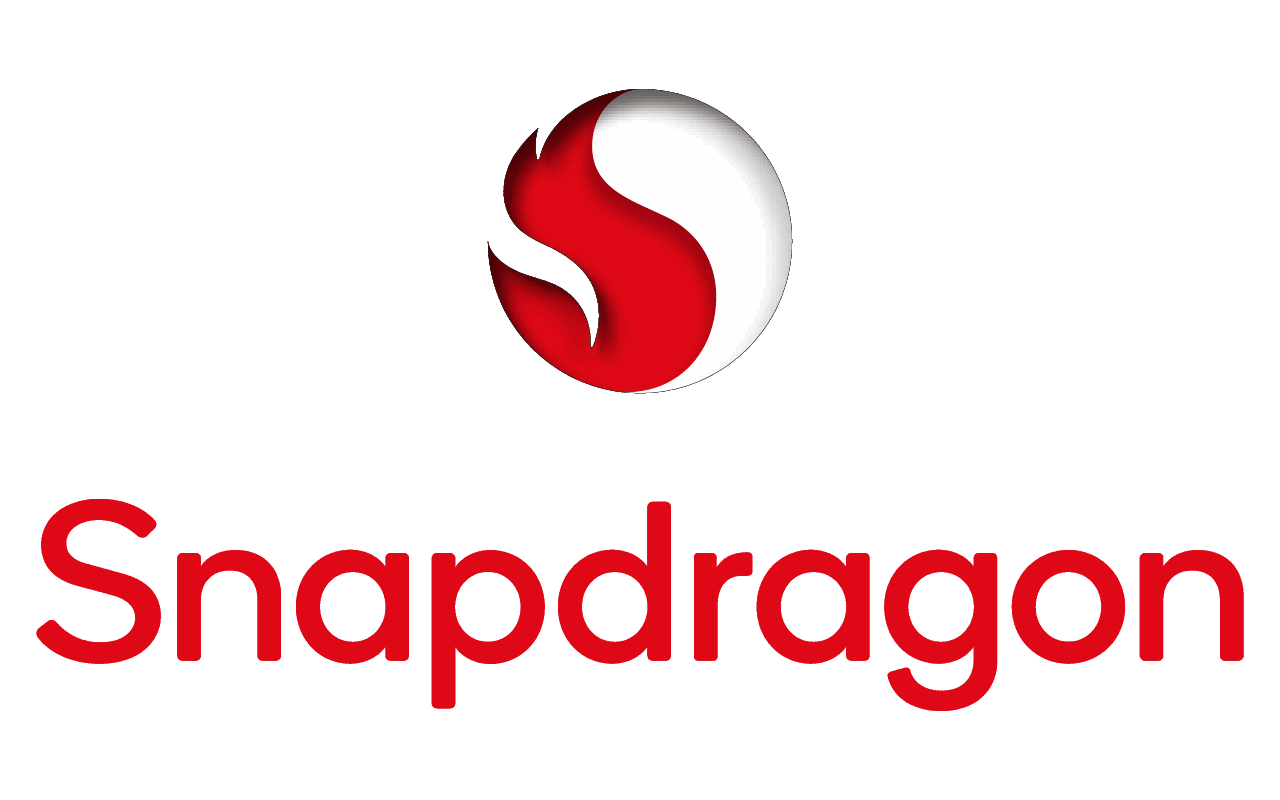 Snapdragon logo featuring a stylized red and black dragon head inside a white sphere above the word "Snapdragon" in red letters.