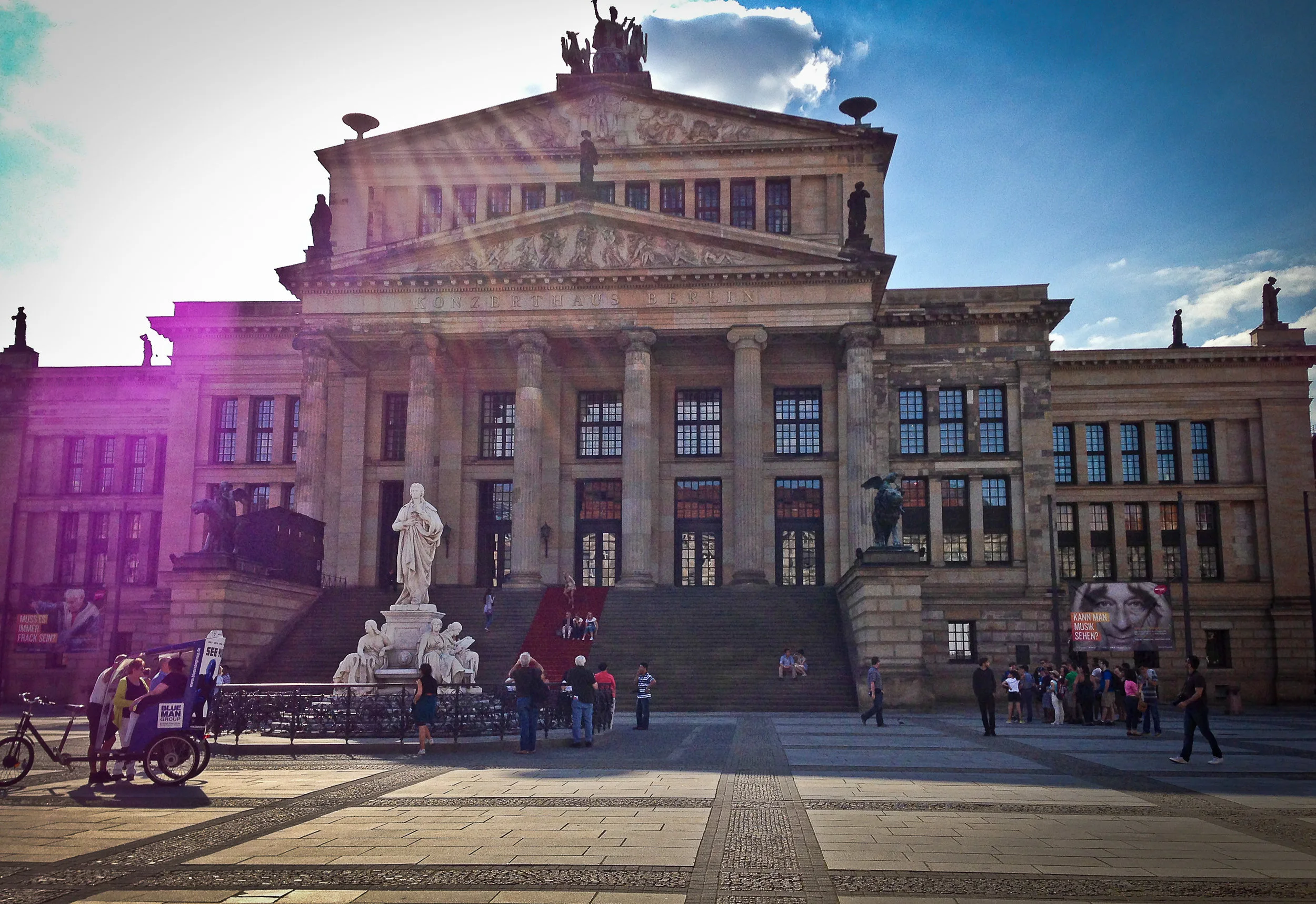  The Bebelplatz (aka Opernplatz) is a public square in the central district of Berlin, Germany, notable for the infamous  Nazi book burning  ceremony held there on the evening of May 10, 1933, and the memorial to it that rests in the center of this p