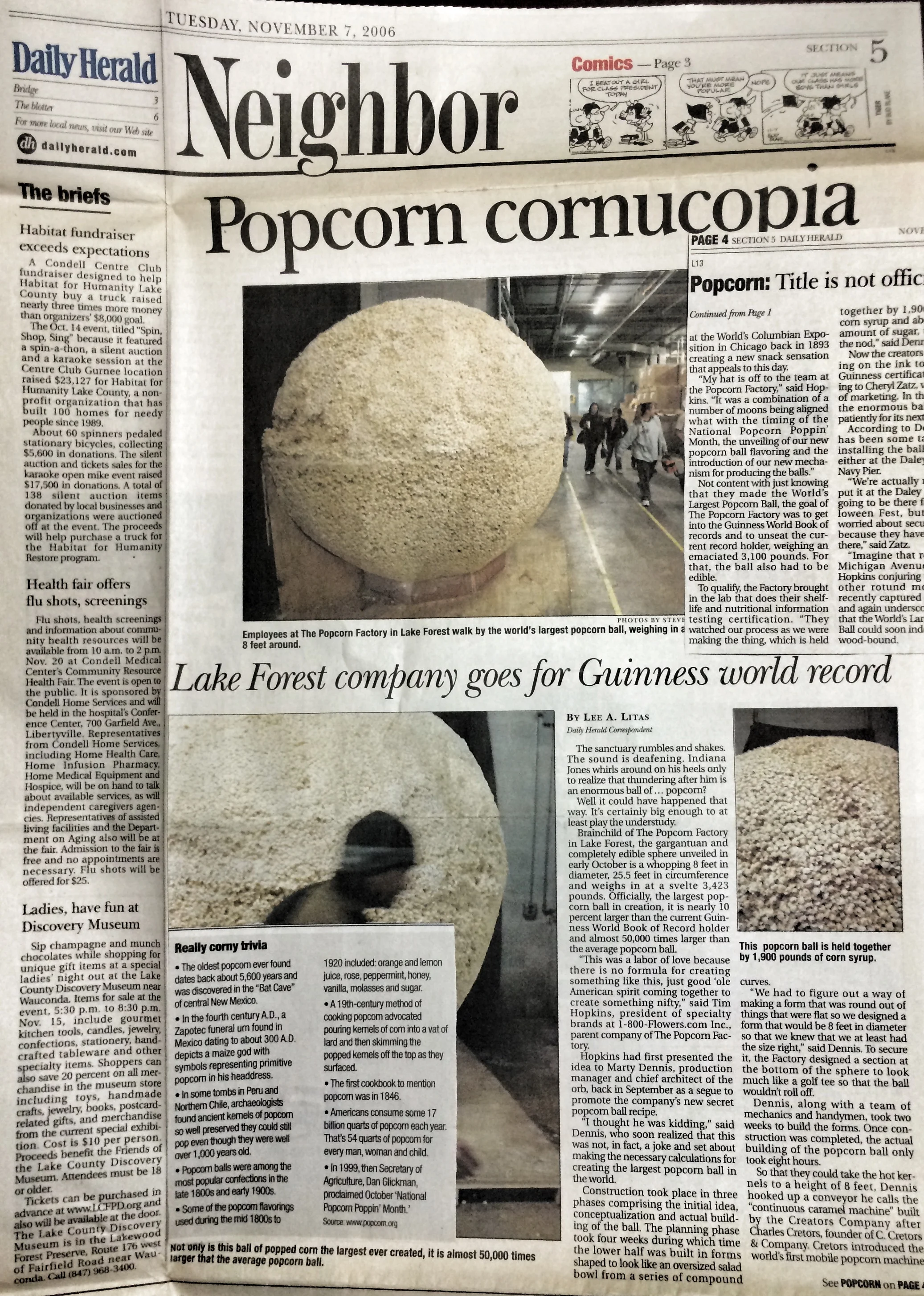 Daily Herald Column: Popcorn Cornucopia
